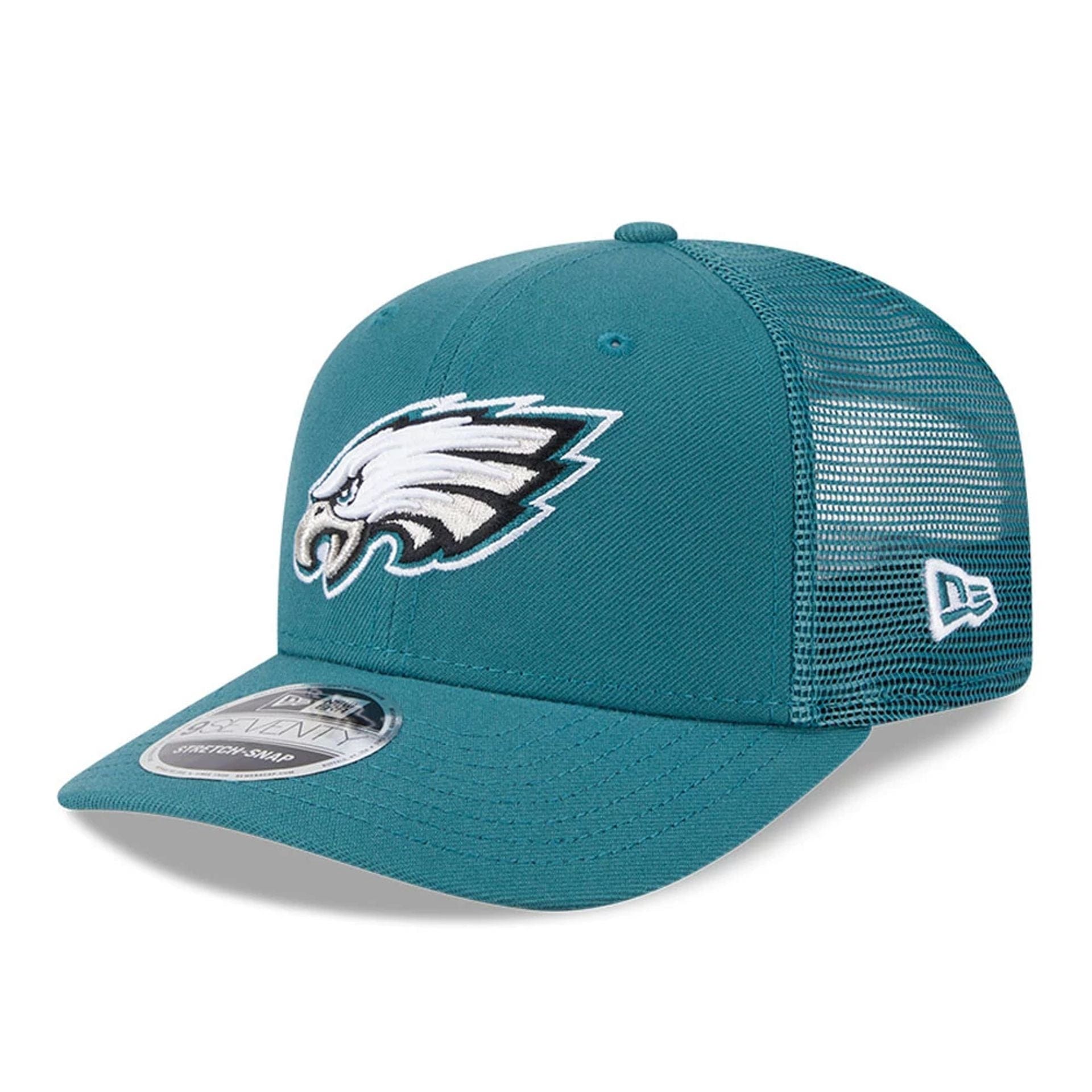Pictured is this NFL Evergreen Philadelphia Eagles 9SEVENTY Stretch Snap cap in dark green. 1