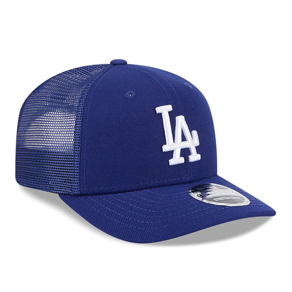 Pictured is this MLB Evergreen LA Dodgers 9SEVENTY Stretch Snap cap in dark blue. 4