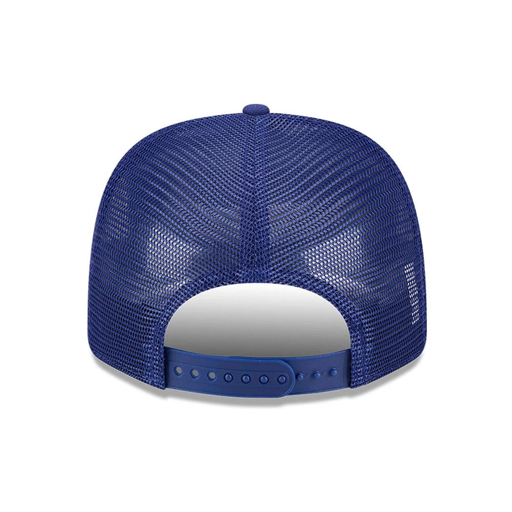 Pictured is this MLB Evergreen LA Dodgers 9SEVENTY Stretch Snap cap in dark blue. 7