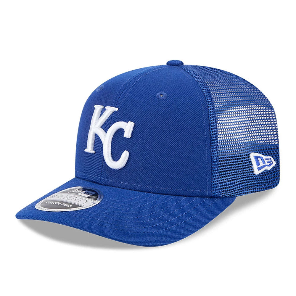 Pictured is this MLB Evergreen Kansas City Royals 9SEVENTY Stretch Snap cap in blue. 1