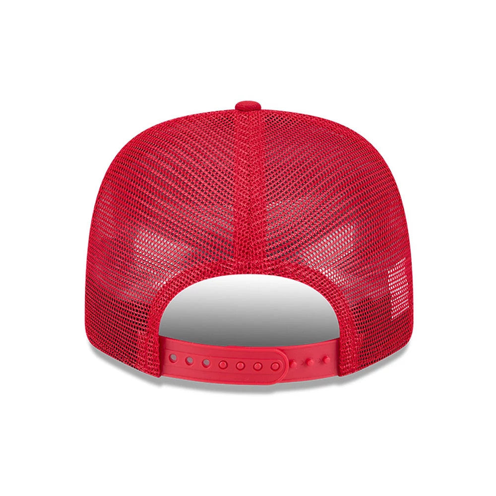 Pictured is this MLB Evergreen Cincinnati Reds 9SEVENTY Stretch Snap cap in red. 7