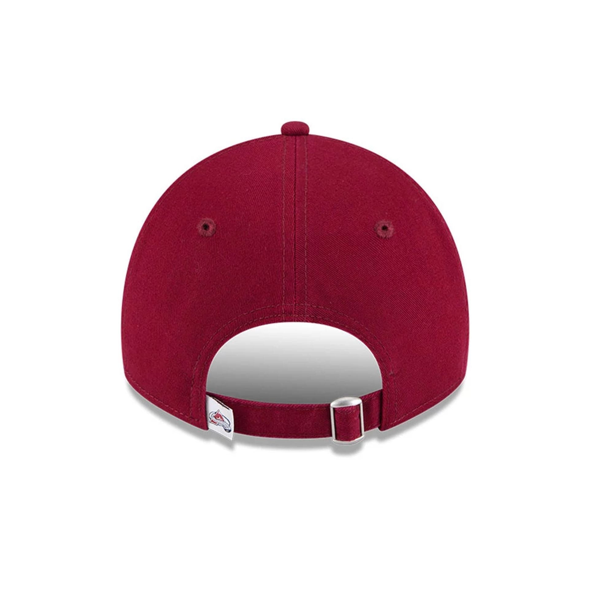 This is a Colourado Avalanche NHL Official Team Colours Dark Red 9TWENTY Adjustable Cap 2