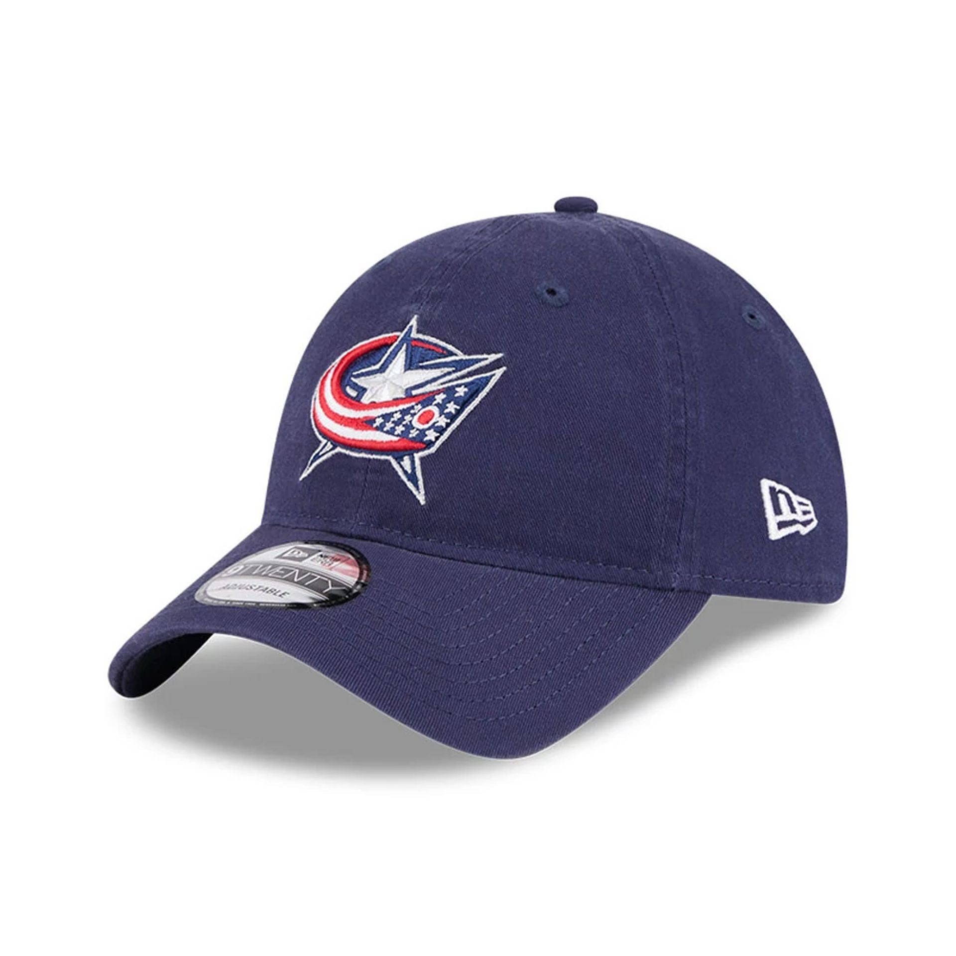 This is a Columbus Blue Jackets NHL Official Team Colours Navy 9TWENTY Adjustable Cap 1
