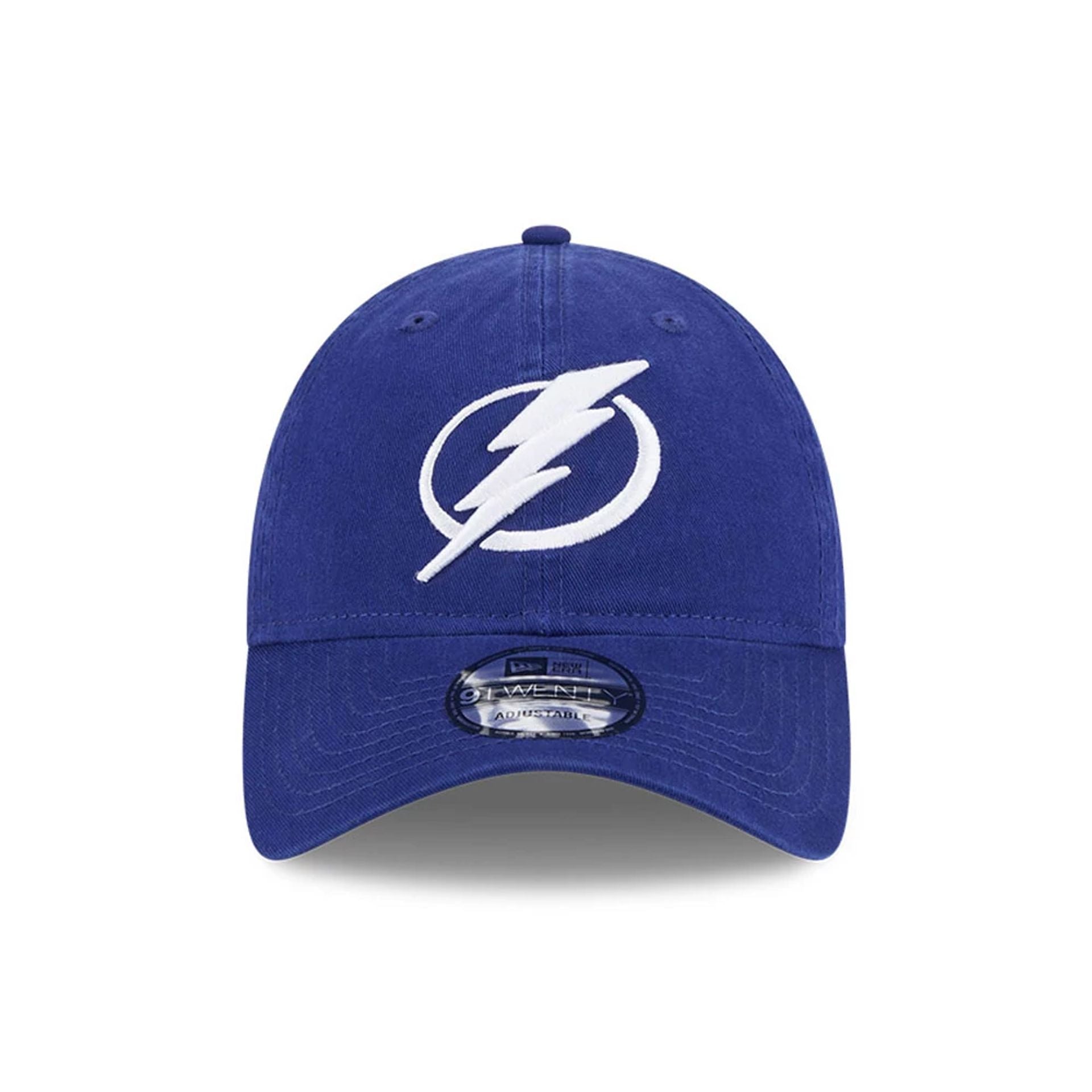 This is a Tampa Bay Lightning NHL Official Team Colours Dark Blue 9TWENTY Adjustable Cap 2