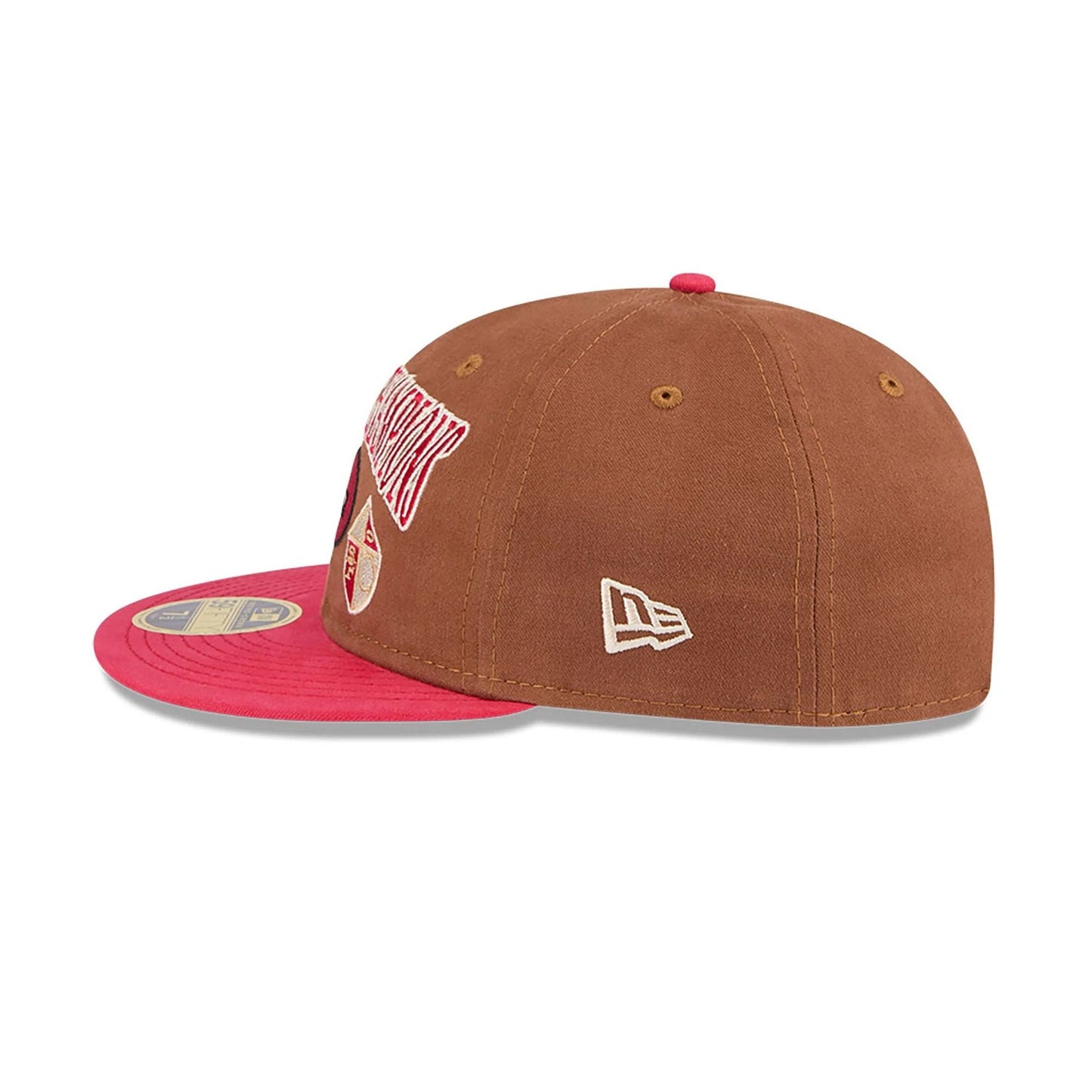 This is a San Francisco 49ers NFL Champions Dark Beige Retro Crown 59FIFTY Fitted Cap 7