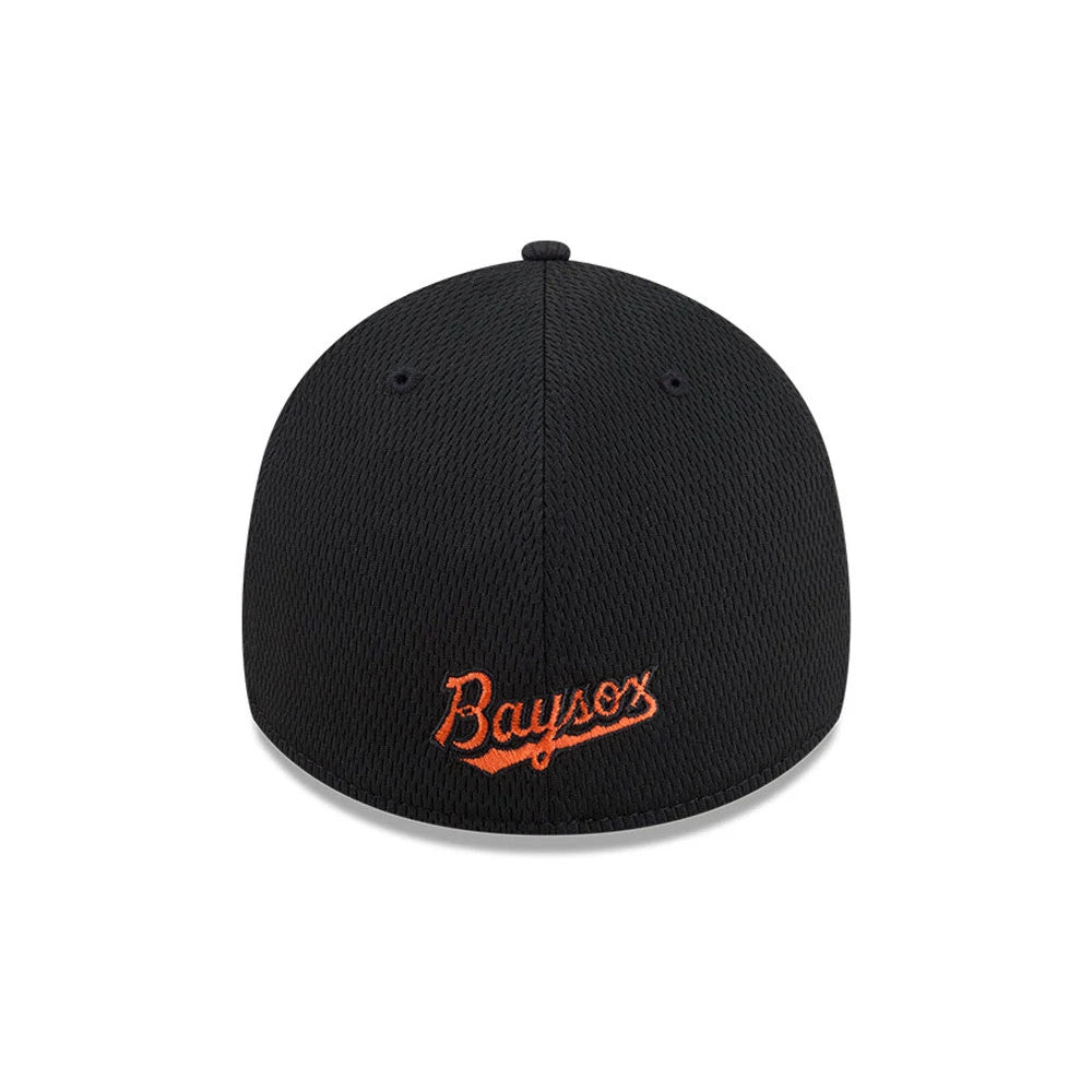 Pictured is this MiLB Batting Practice Chesapeake Baysox 39THIRTY Stretch Fit cap in black. 2