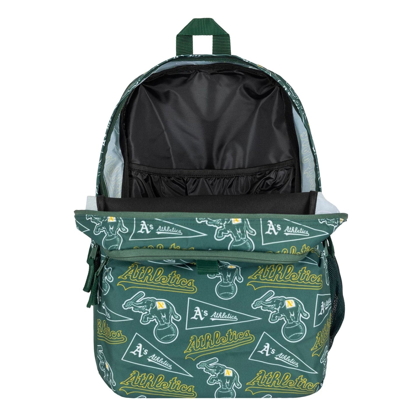 This is a Oakland Athletics MLB Green Stadium Backpack 4