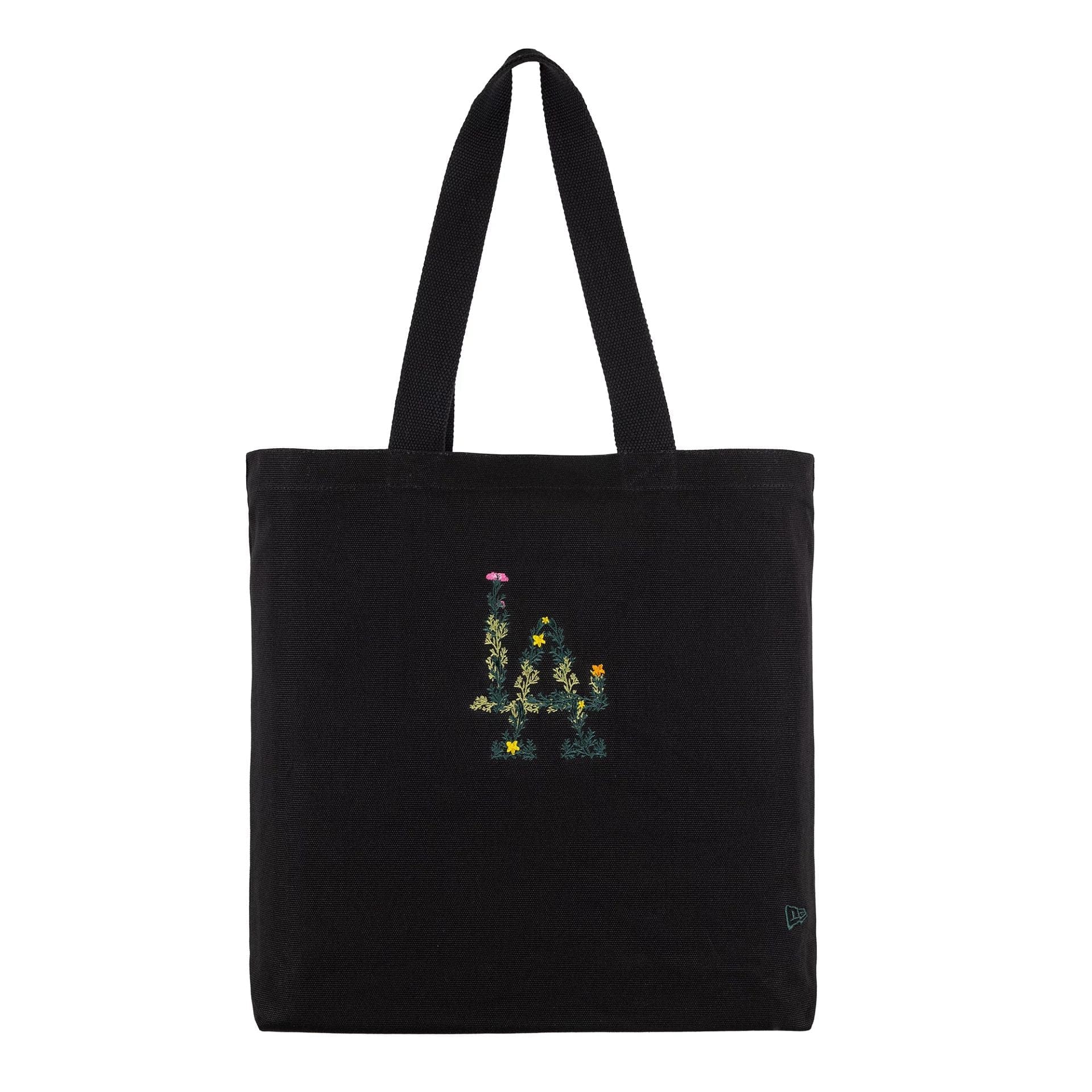 This is a LA Dodgers MLB Floral Black Tote Bag 2