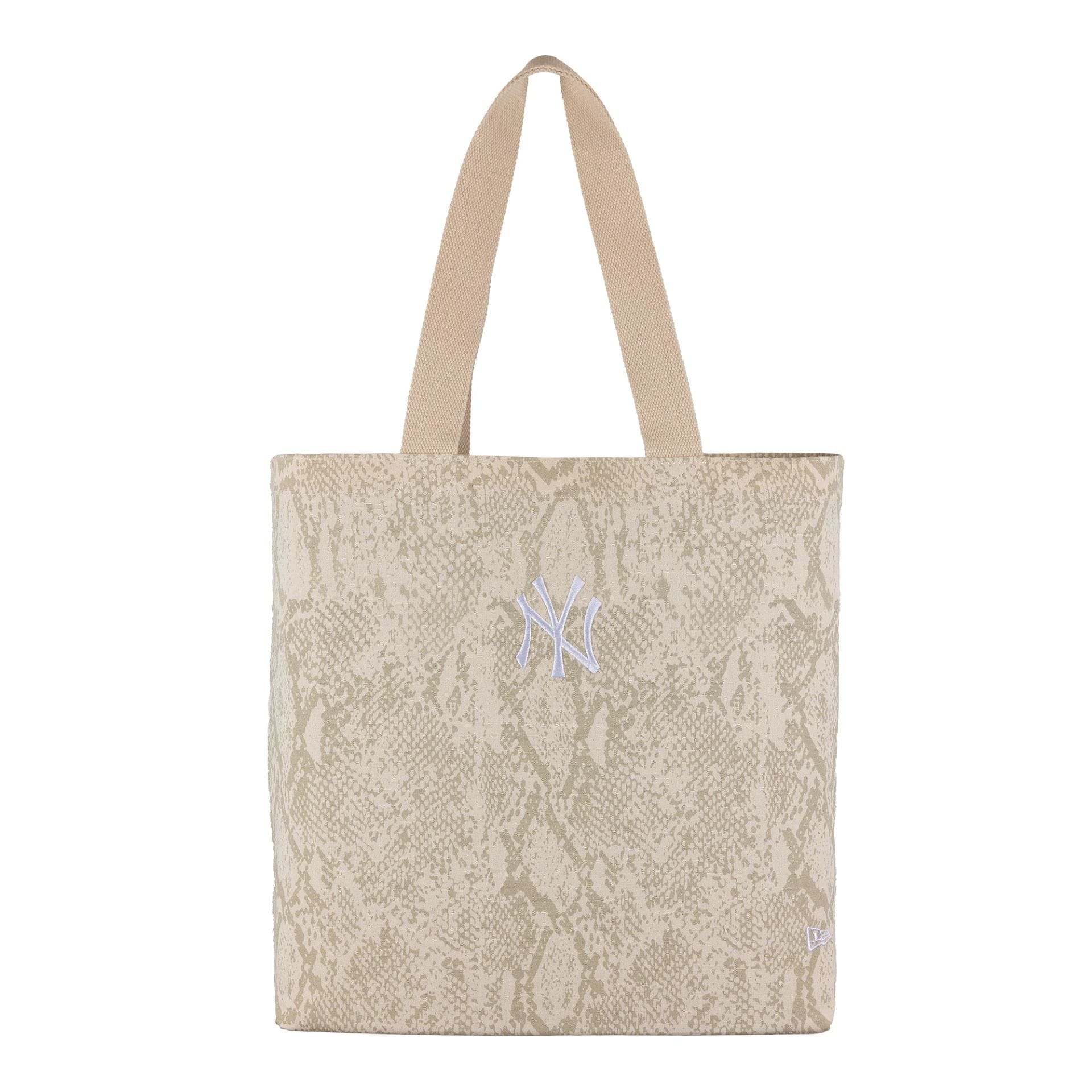 This is a New York Yankees Animal Print Cream Tote Bag 2