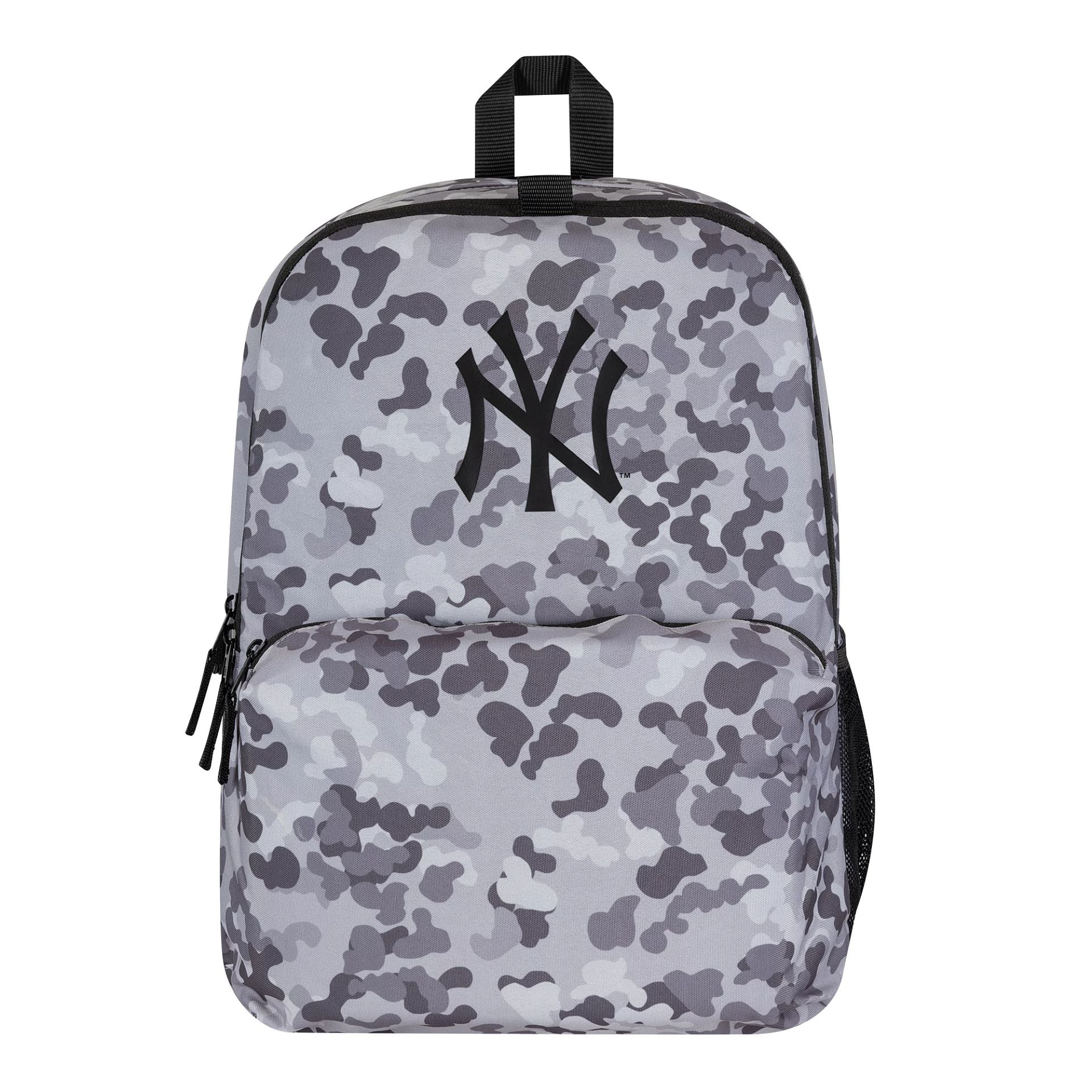 This is a New York Yankees MLB All Over Print Grey Stadium Backpack 2