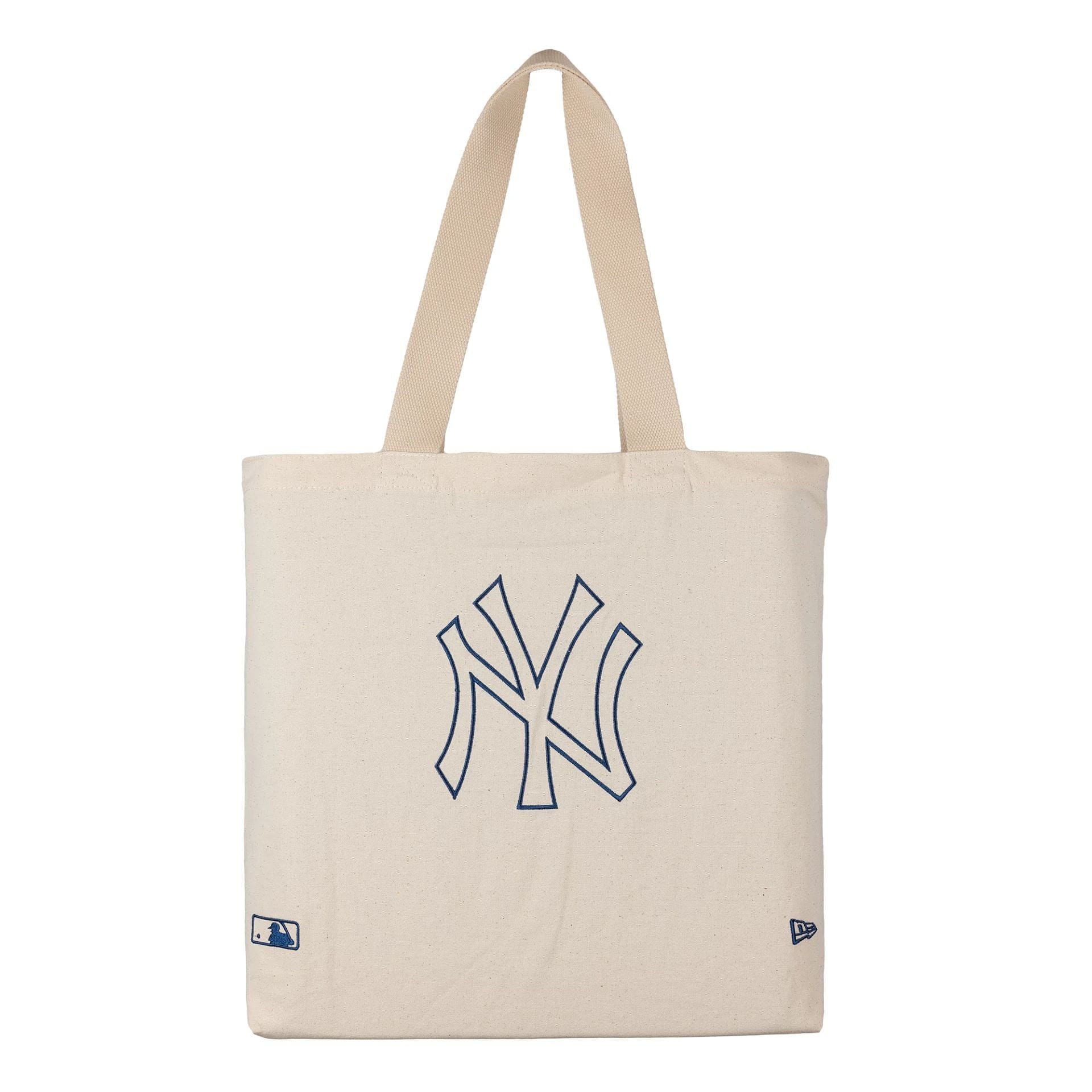 This is a New York Yankees MLB Light Cream Tote Bag 2