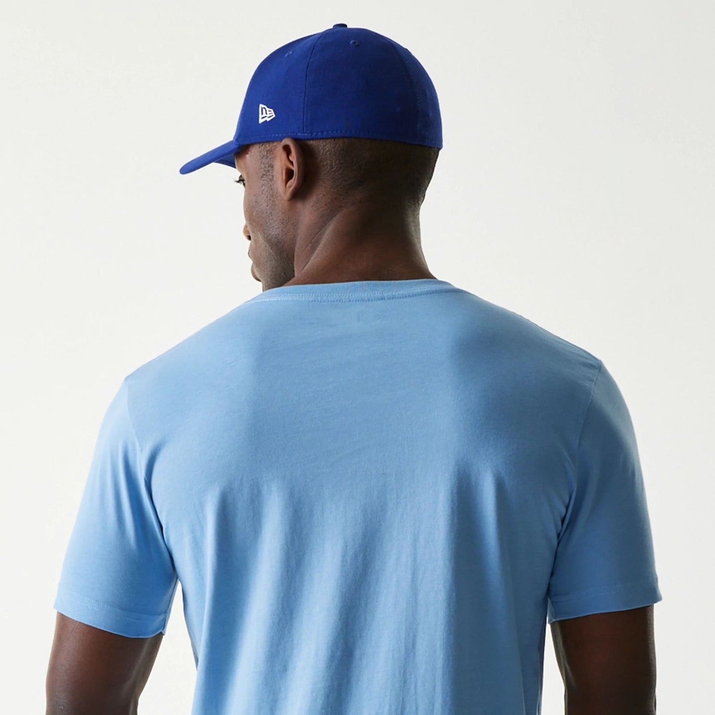 The Male model is wearing Milwaukee Brewers MLB City Connect Blue T-Shirt 5