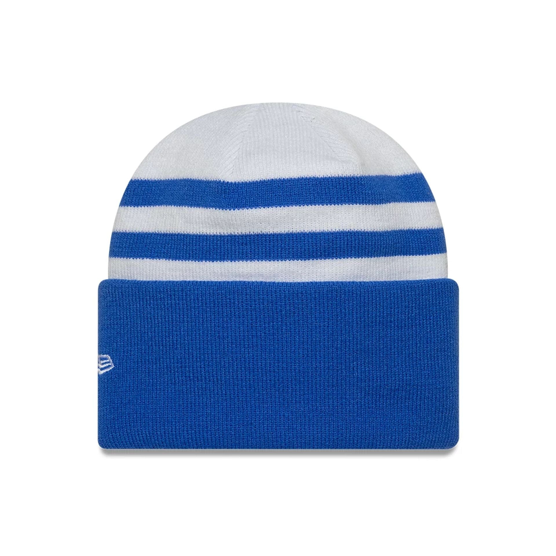 This is a Visa Cash App Racing Bulls Team Wide White Cuff Knit Beanie Hat 2