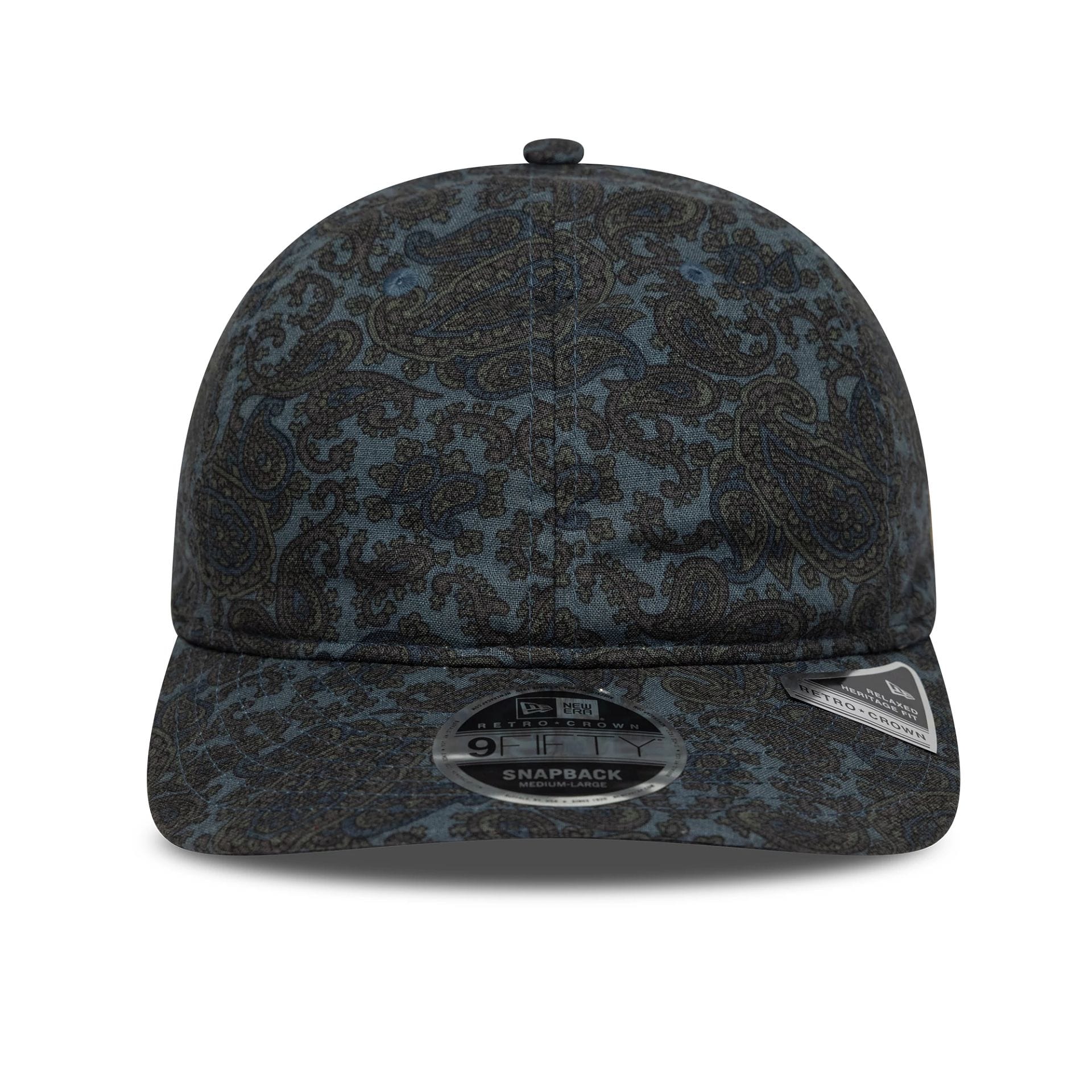This is a New Era Paisley Navy Retro Crown 9FIFTY Adjustable Cap 2