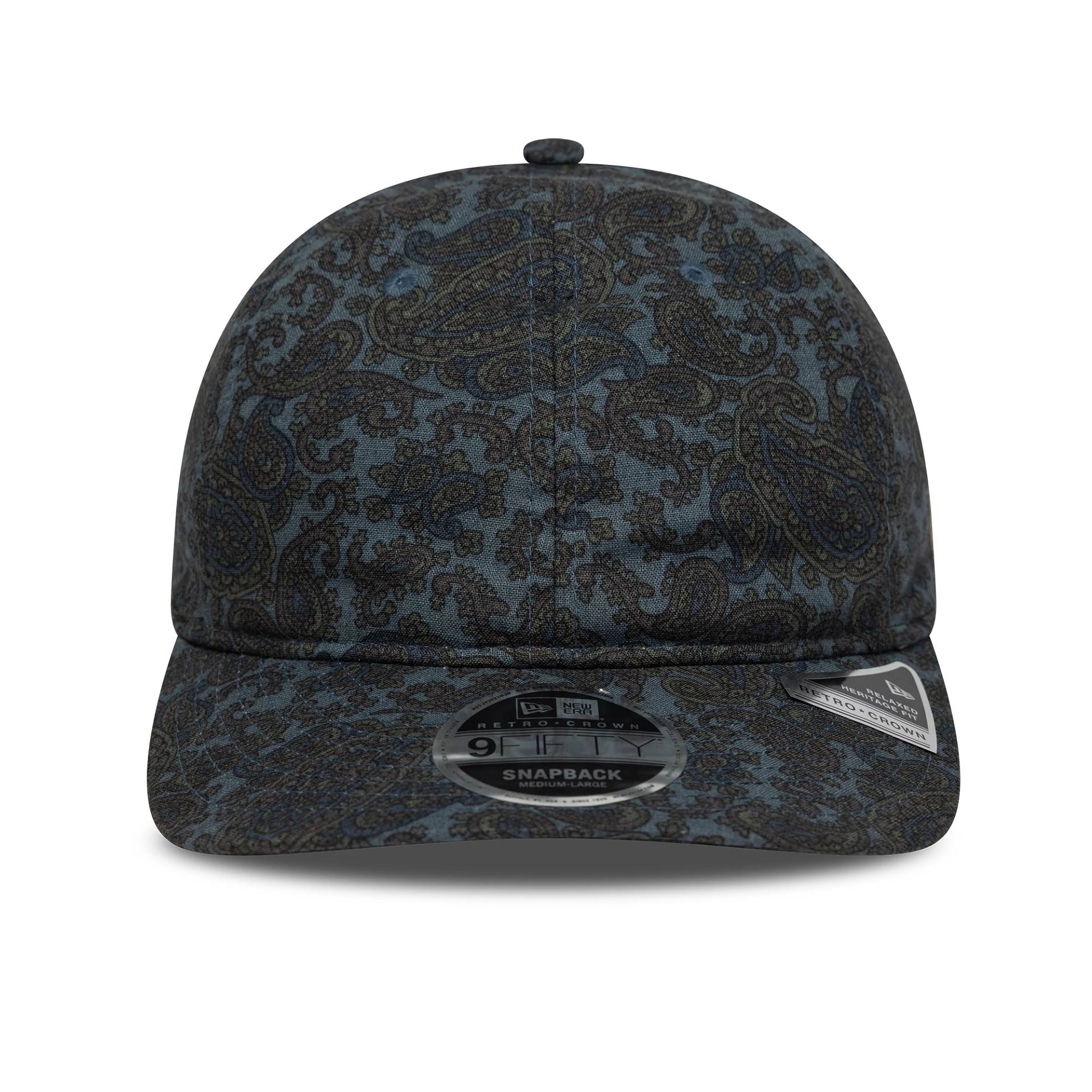 This is a New Era Paisley Navy Retro Crown 9FIFTY Adjustable Cap 2
