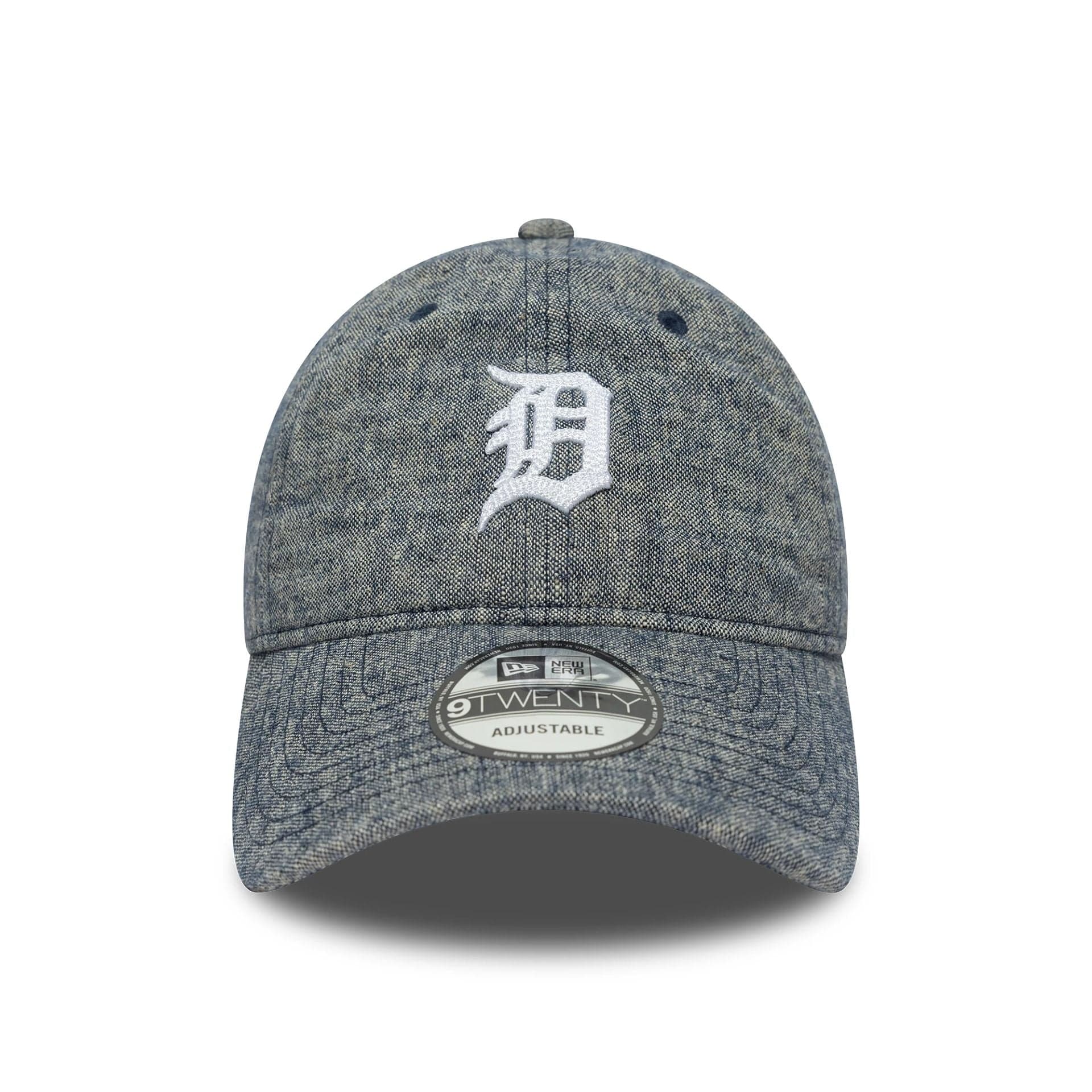 This is a Detroit Tigers MLB Linen Navy 9TWENTY Adjustable Cap 2