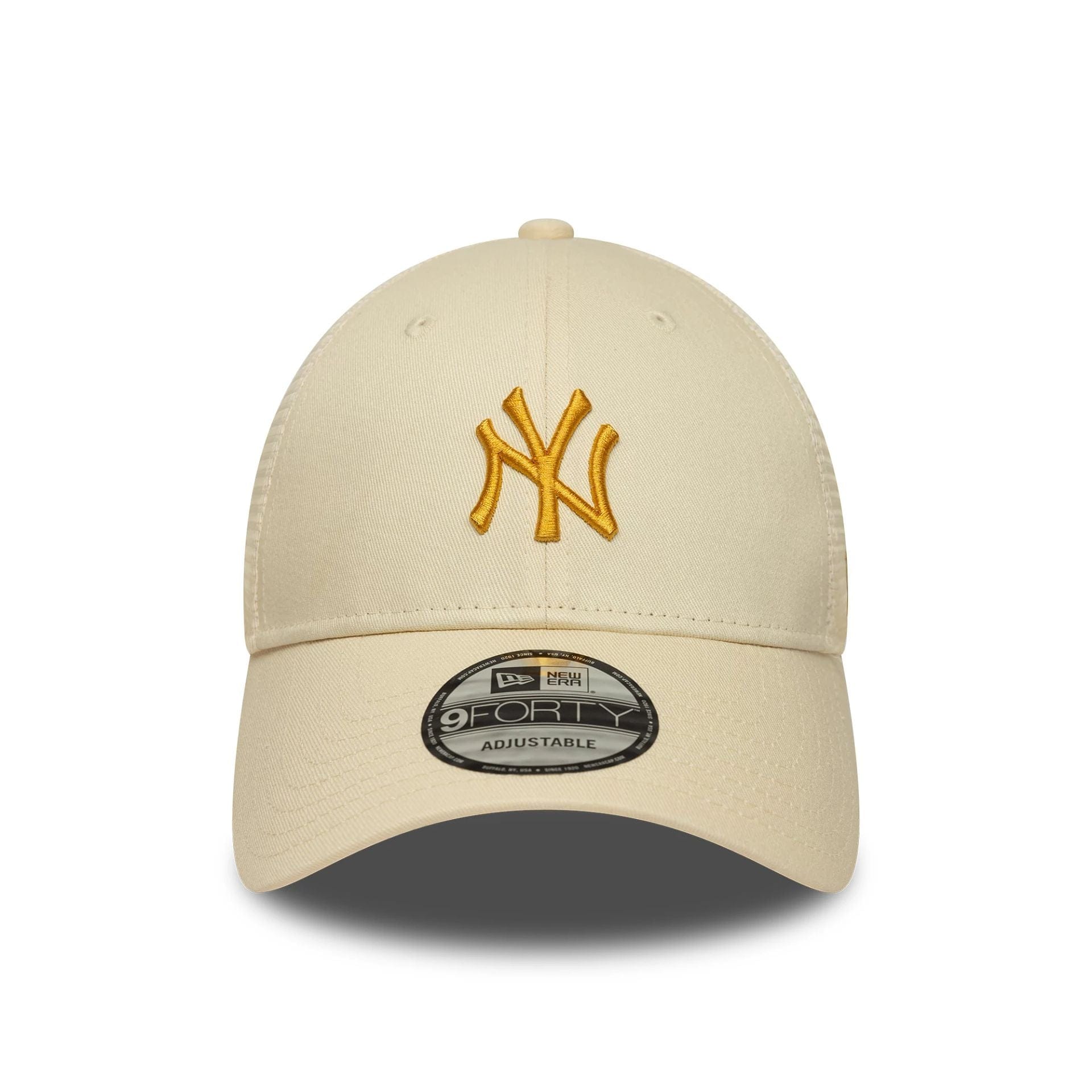This is a New York Yankees MLB Homefield Cream 9FORTY Trucker Adjustable Cap 2