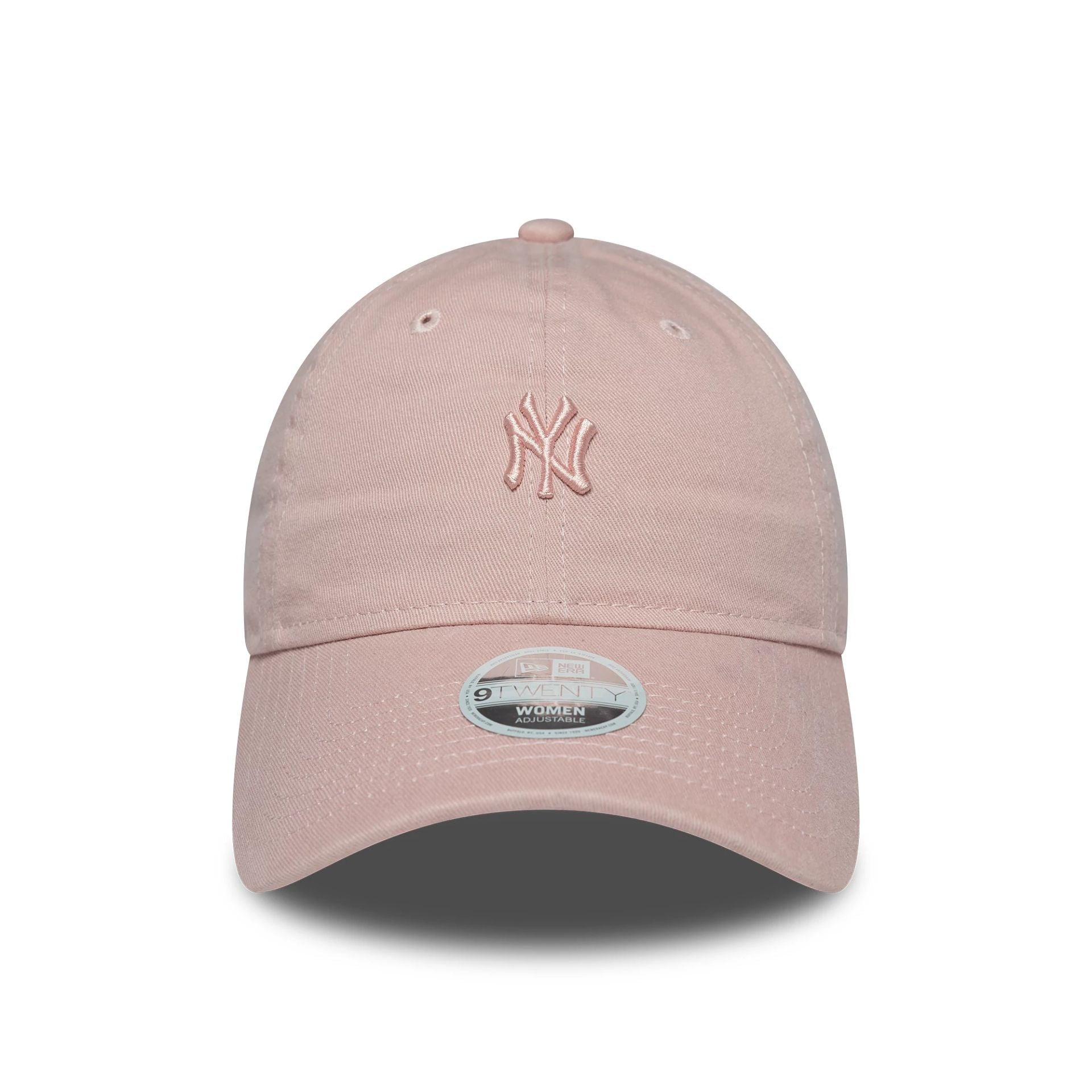 This is a New York Yankees Womens MLB Mini Washed Pastel Pink 9TWENTY Adjustable Cap 2