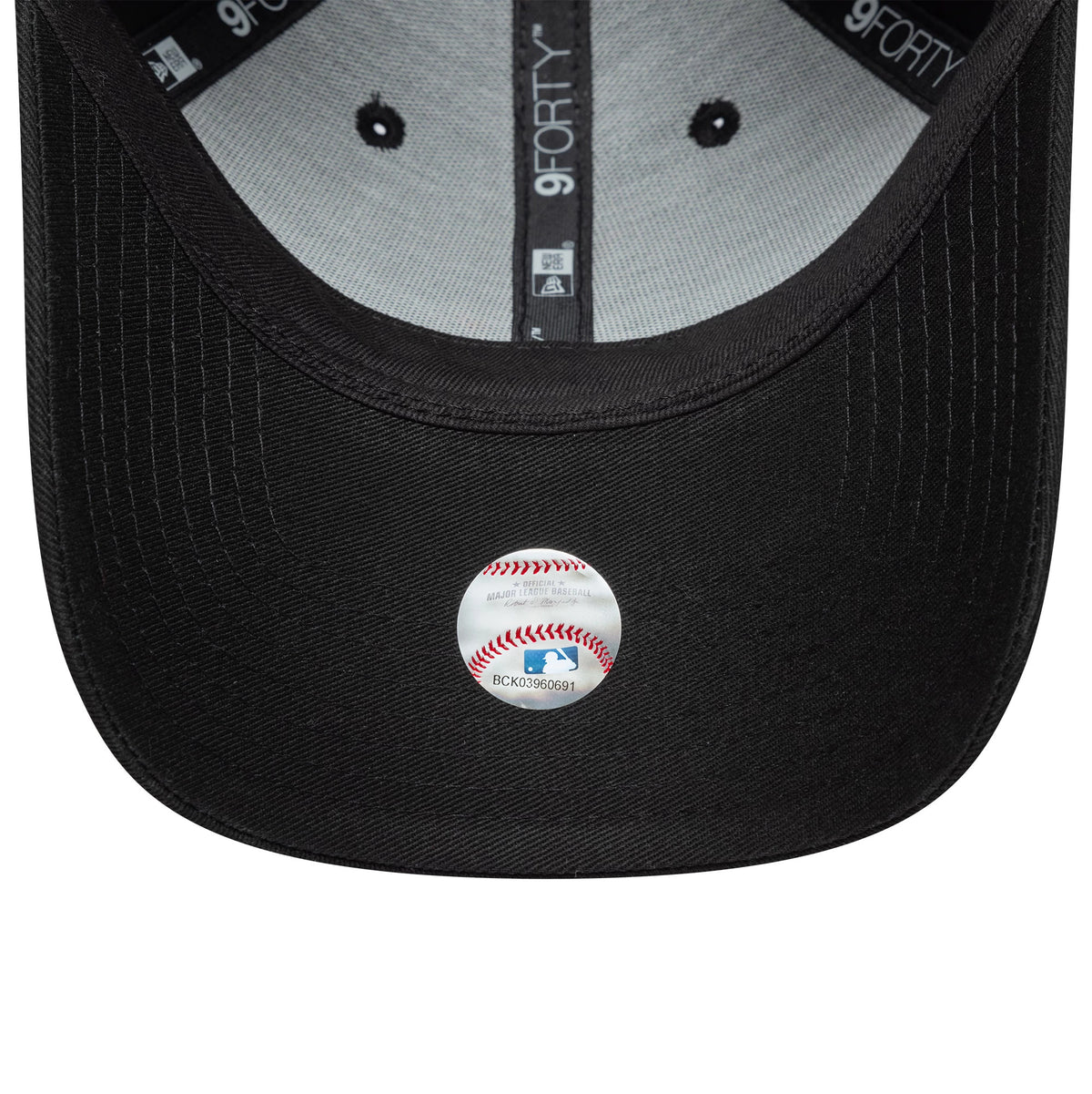Pictured is this Womens MLB Floral Infill LA Dodgers 9FORTY cap in black. 5