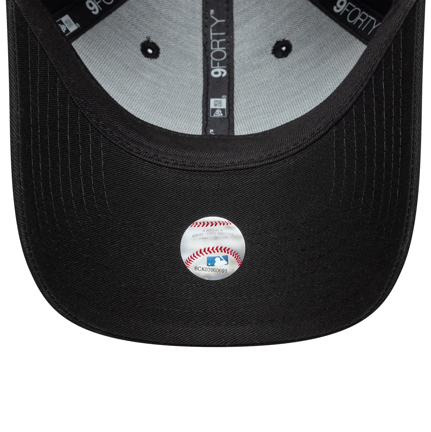 Pictured is this Womens MLB Floral Infill LA Dodgers 9FORTY cap in black. 5