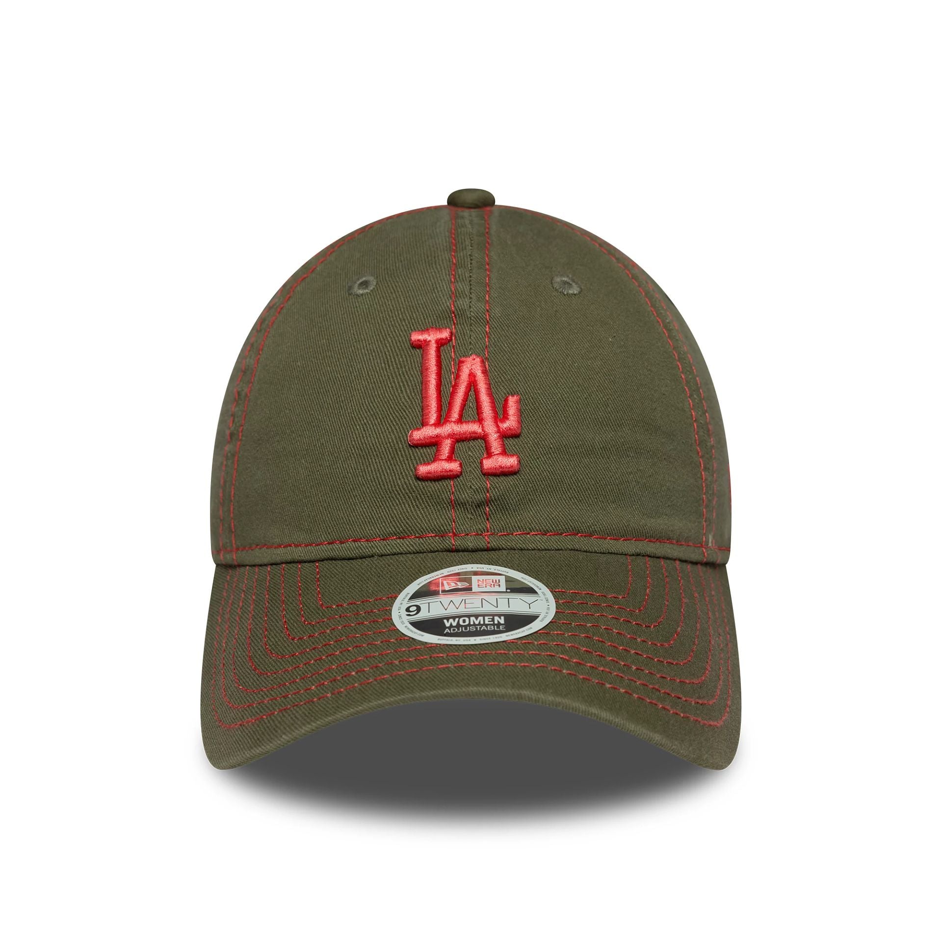 This is a LA Dodgers Womens MLB Contrast Stitch Dark Green 9TWENTY Adjustable Cap 2
