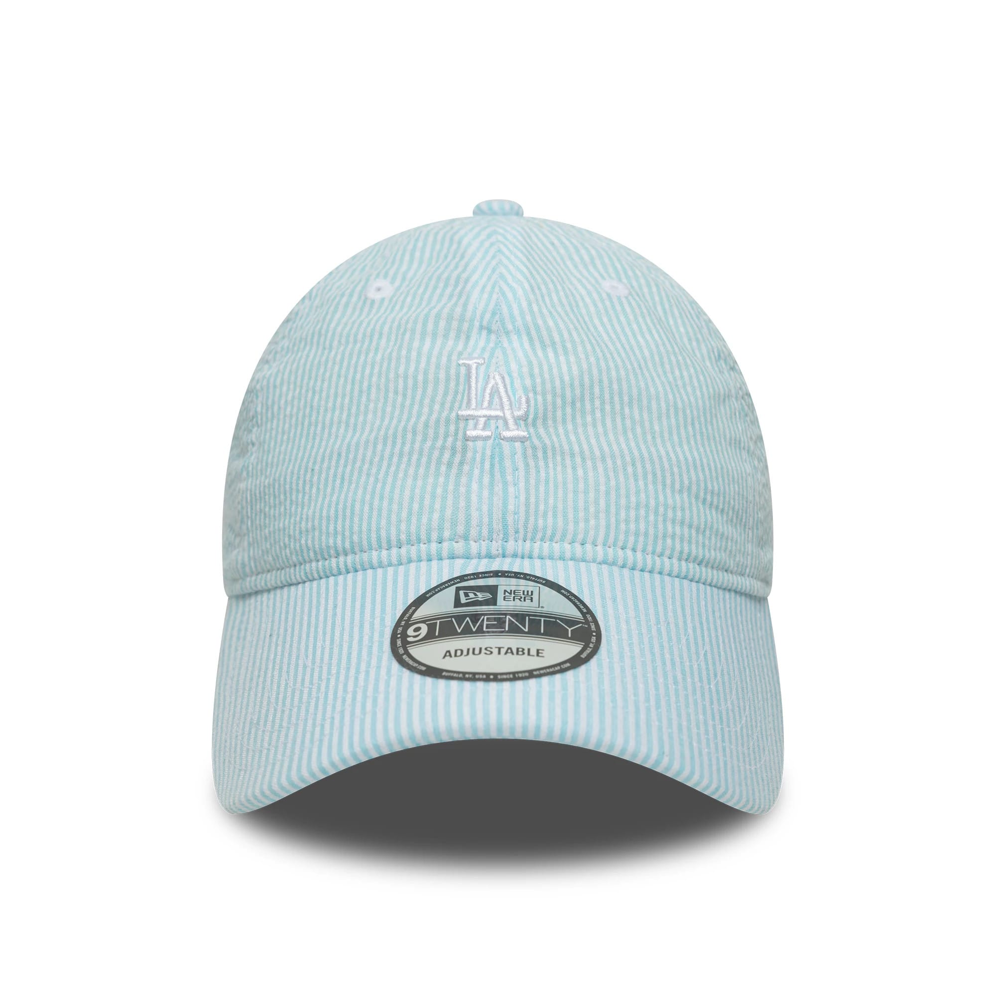 Pictured is this MLB Seersucker LA Dodgers 9TWENTY cap in pastel blue. 2