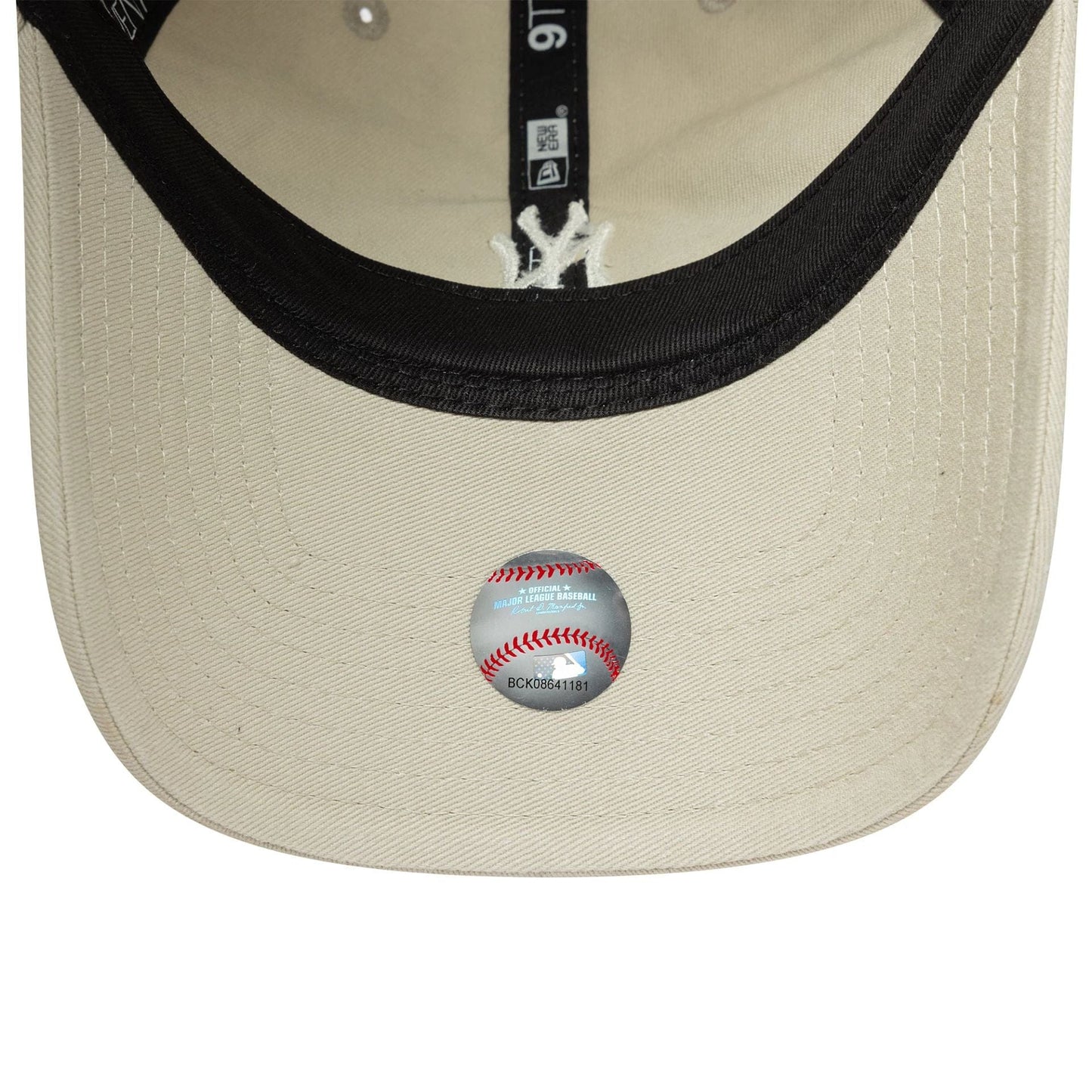 This is a New York Yankees MLB Mini Logo Washed Cream 9TWENTY Adjustable Cap 5