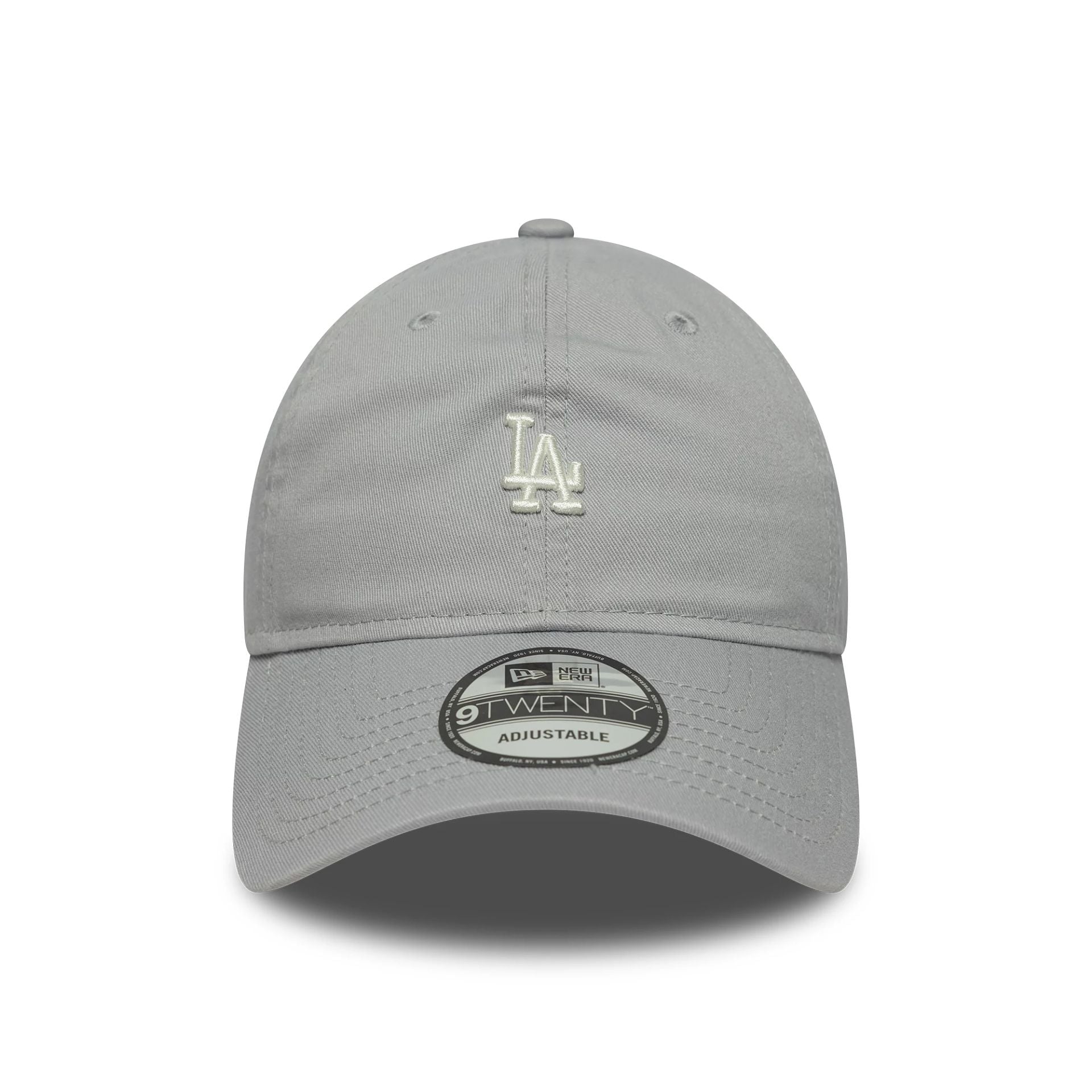 This is a LA Dodgers MLB Mini Logo Washed Grey 9TWENTY Adjustable Cap 2