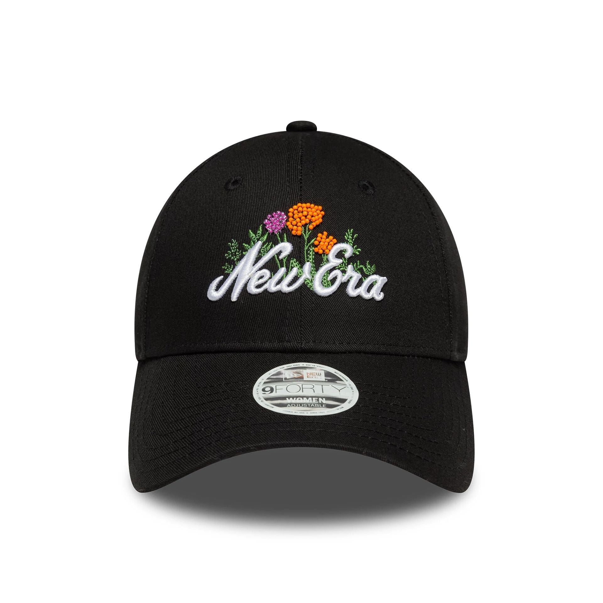 This is a Womens New Era Beaded Black 9FORTY Adjustable Cap 2