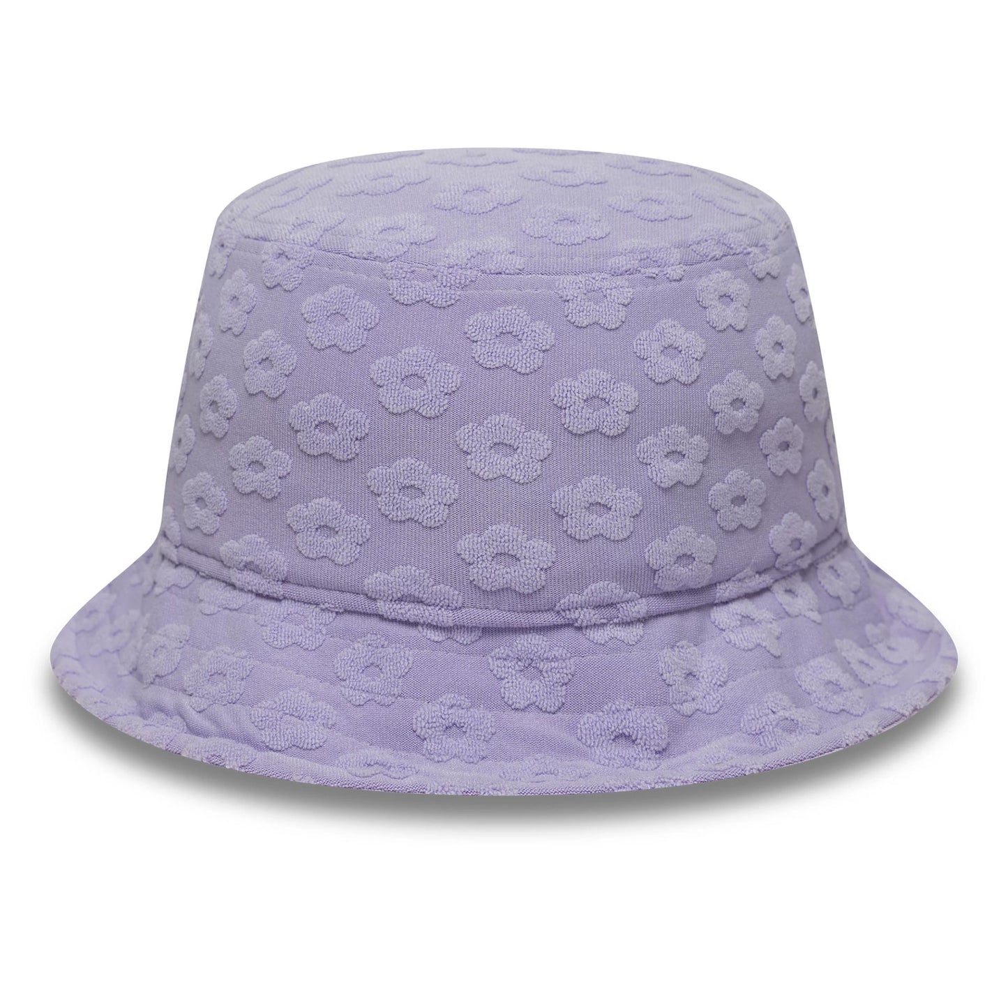 This is a Womens New Era Towelling Pastel Purple Adventure Bucket Hat 3