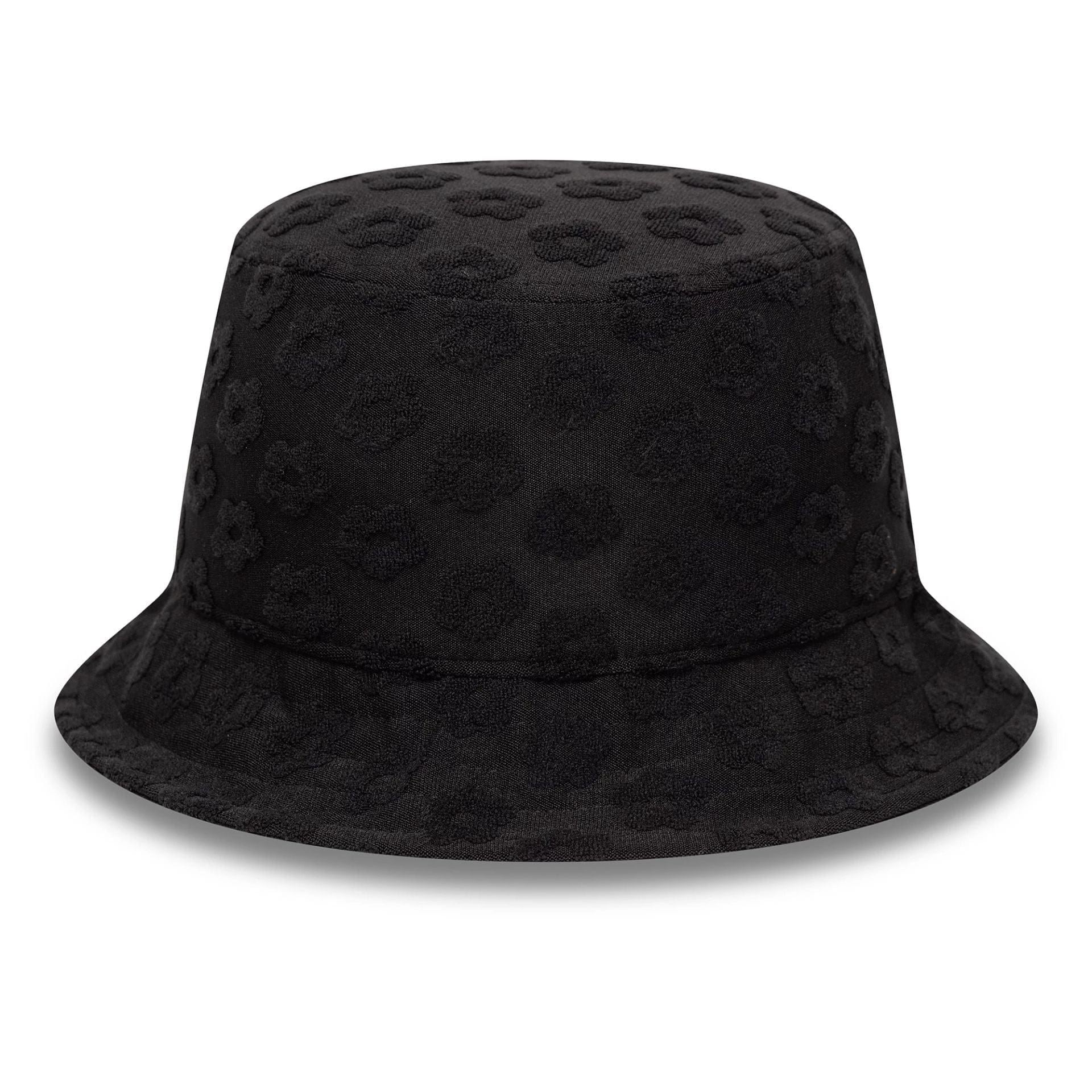 This is a Womens New Era Towelling Black Adventure Bucket Hat 2