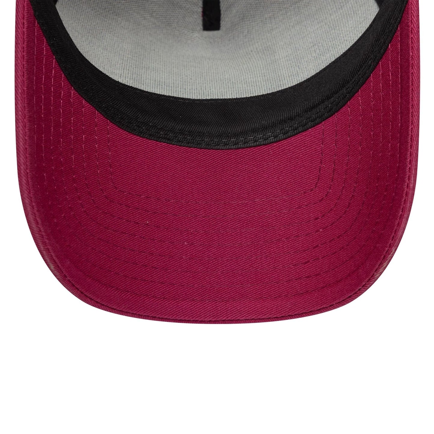 This is a New Era Washed Patch Dark Red 9FORTY E-Frame Adjustable Cap 5