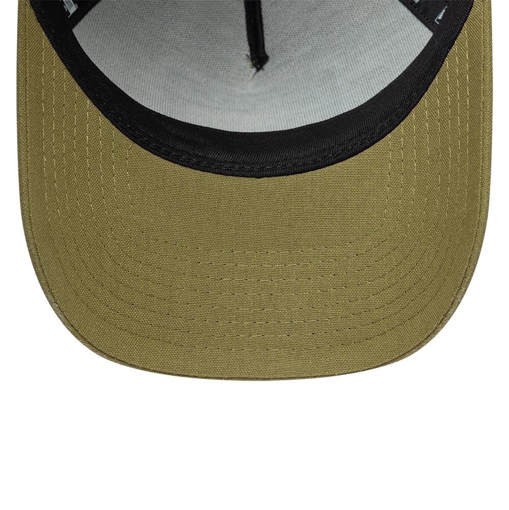 Pictured is this New Era Patch Line 9FORTY E-Frame cap in green. 5