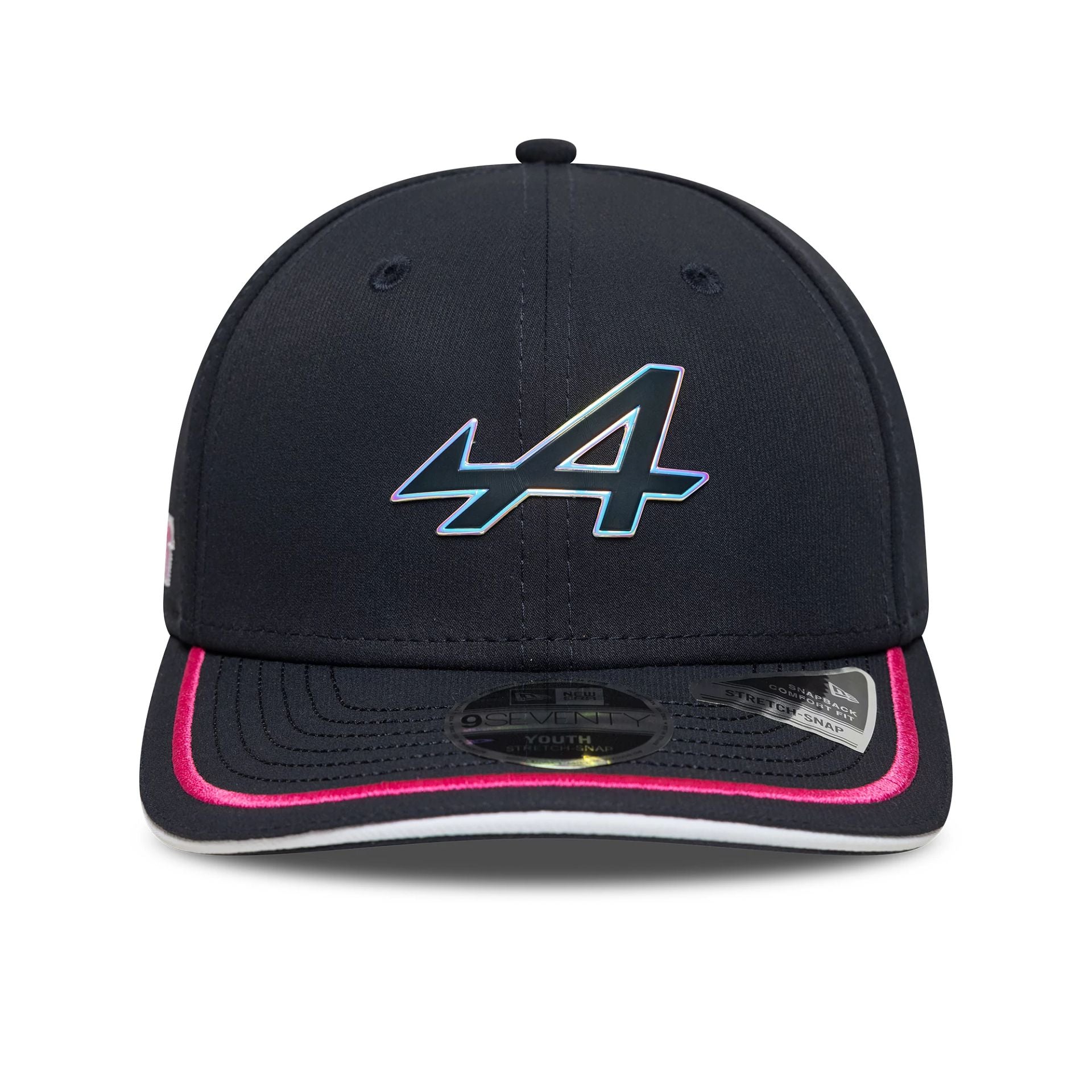 This is a Alpine Racing Youth Replica Team Navy 9SEVENTY Stretch Snap Adjustable Cap 2
