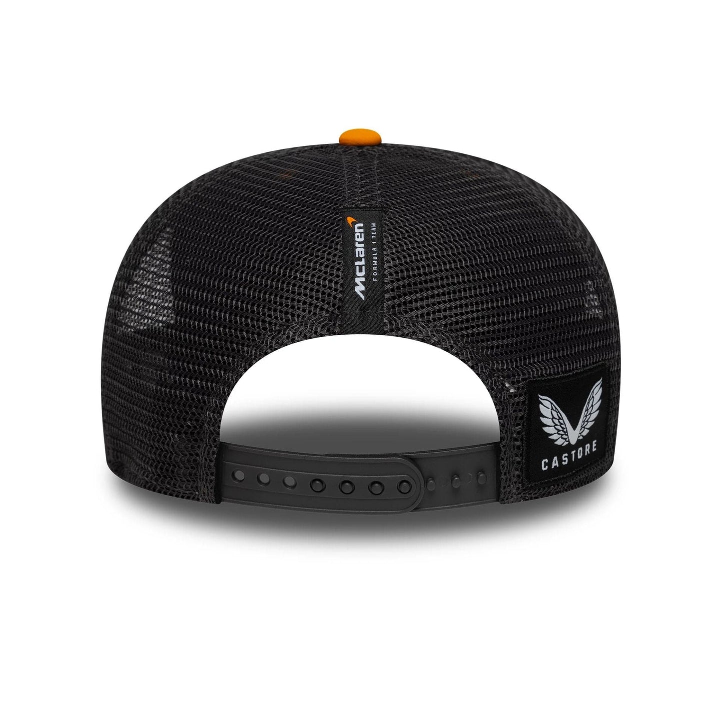 This is a McLaren Racing Team Orange 9SEVENTY Stretch Snap Adjustable Cap 6