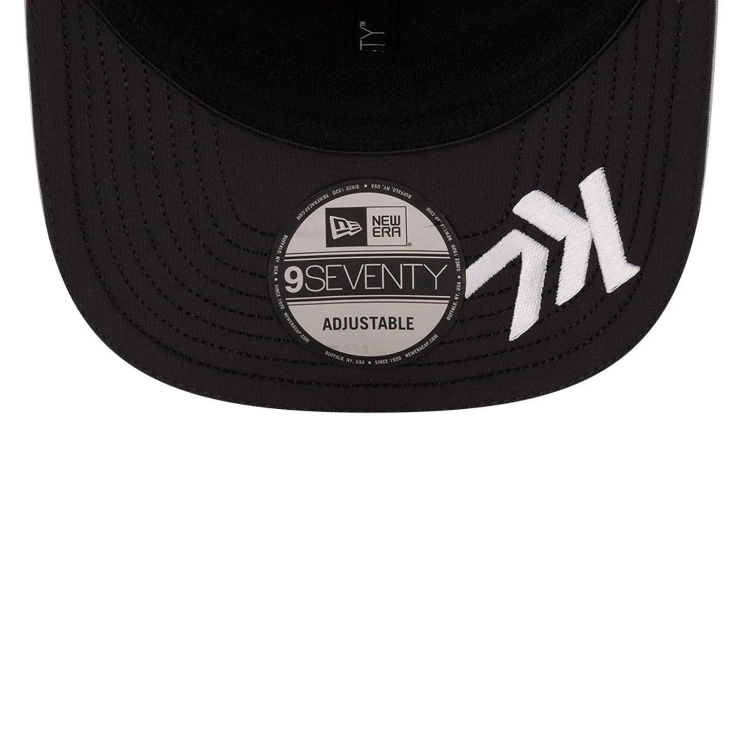 This is a Arrow McLaren Indycar Replica Team Kyle Larson Orange 9SEVENTY Stretch Snap Adjustable Cap 6