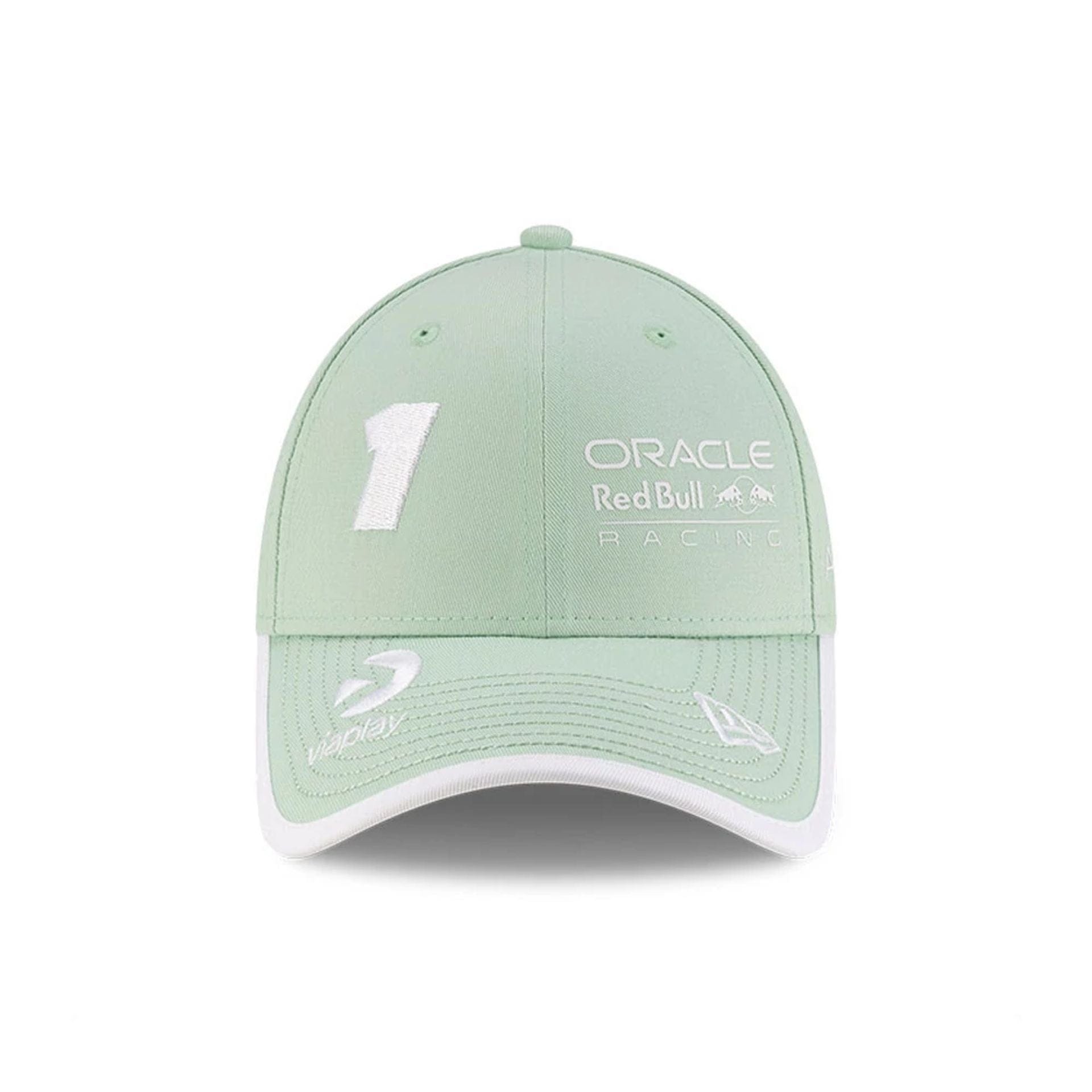 This is a Red Bull Racing Max Verstappen Miami Race Special Pastel Green 9FORTY Adjustable Cap 2