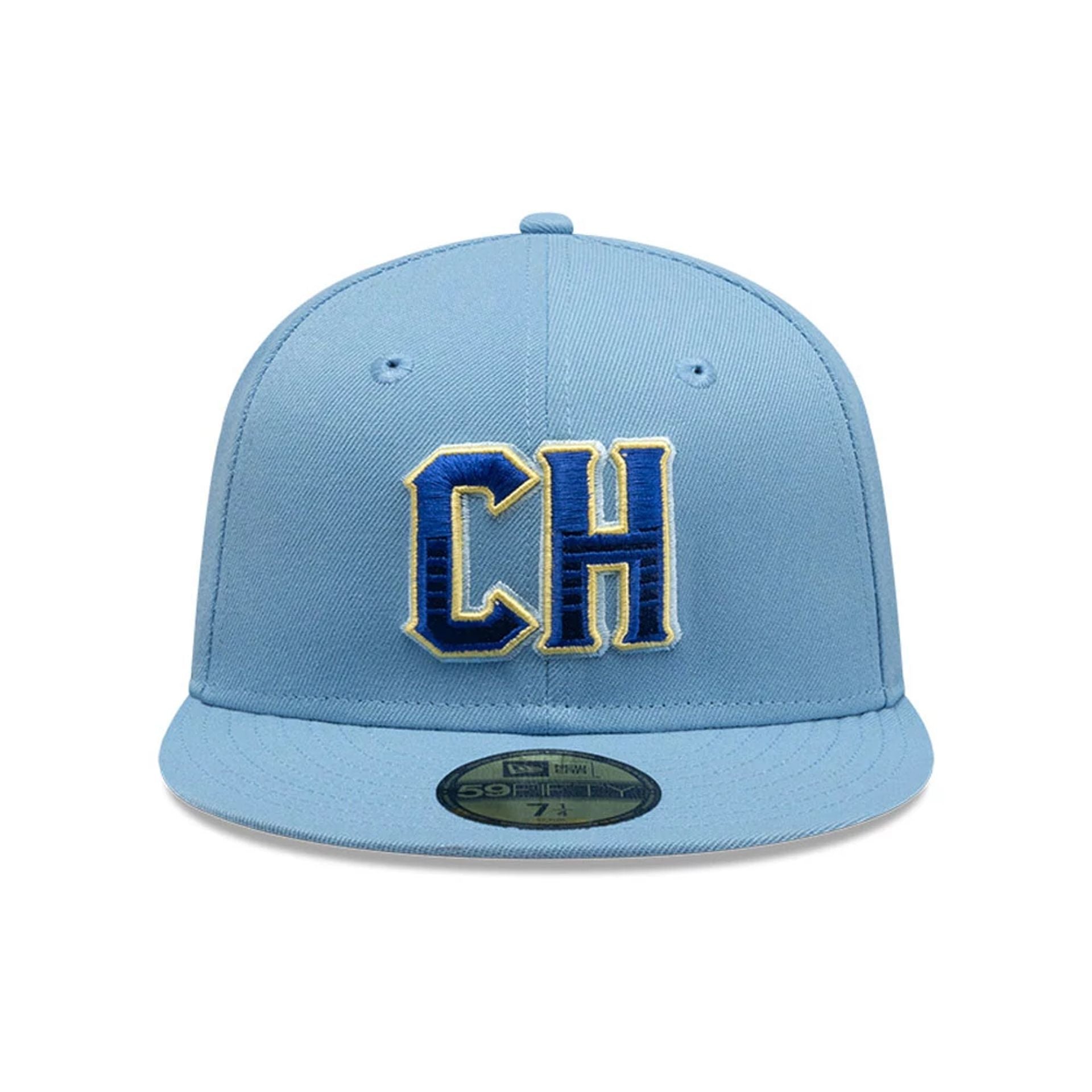 This is a Charros De Jalisco Mexico LMB On Field Pastel Blue 59FIFTY Fitted Cap 2