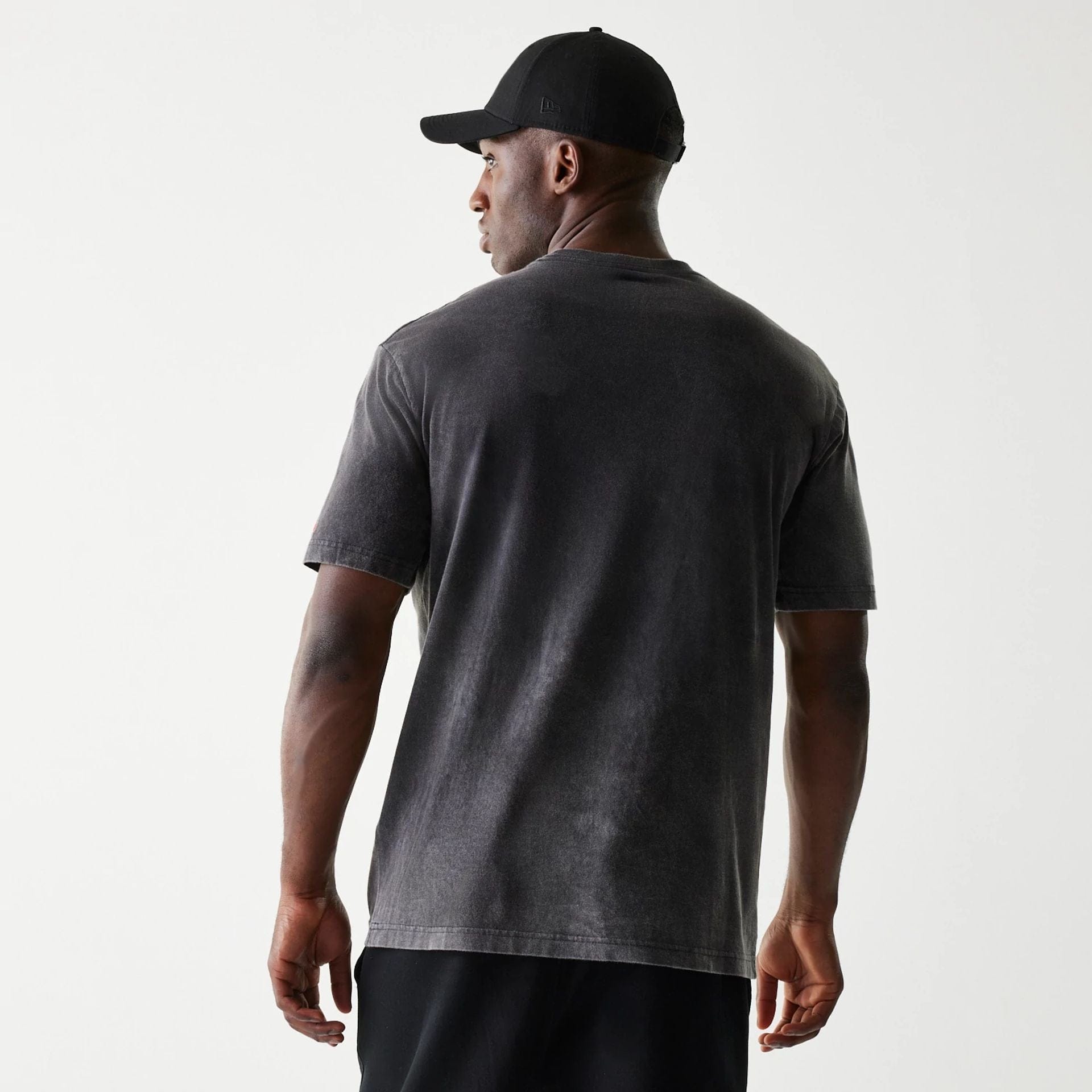 The Male model is wearing Kansas City Chiefs NFL Sport Night Black T-Shirt 2