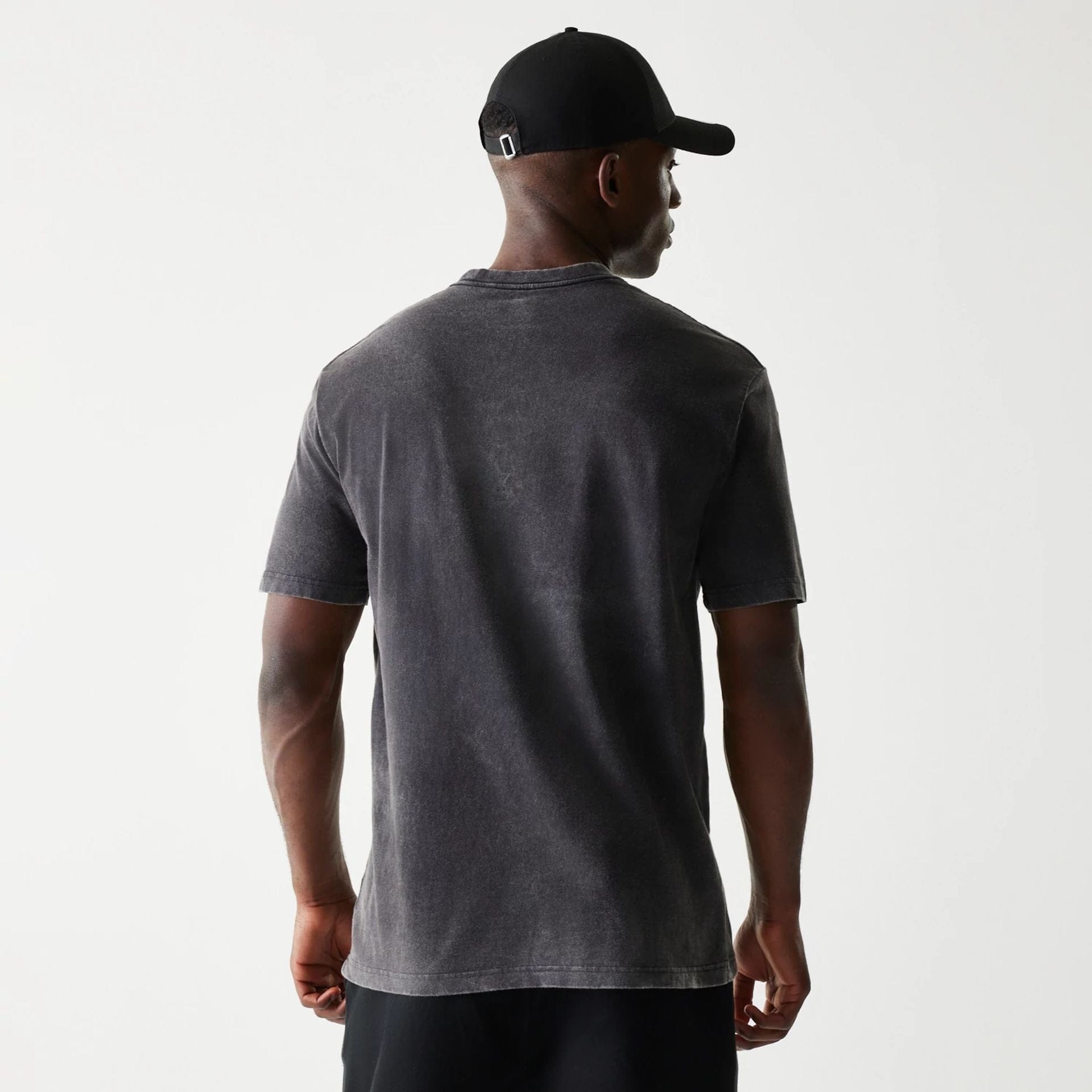 The Male model is wearing Las Vegas Raiders NFL Sport Night Black T-Shirt 2