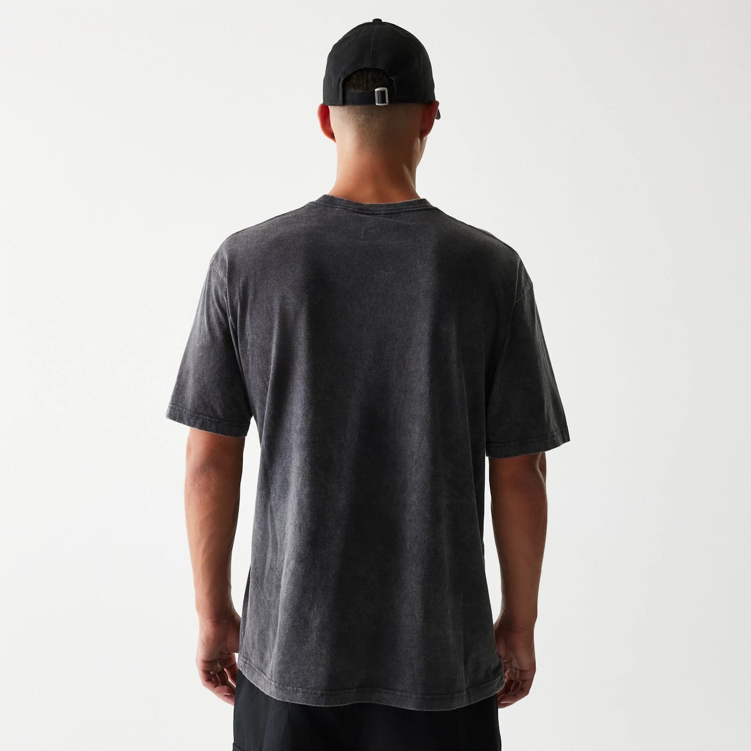The Male model is wearing San Francisco 49ers NFL Sport Night Black T-Shirt 2