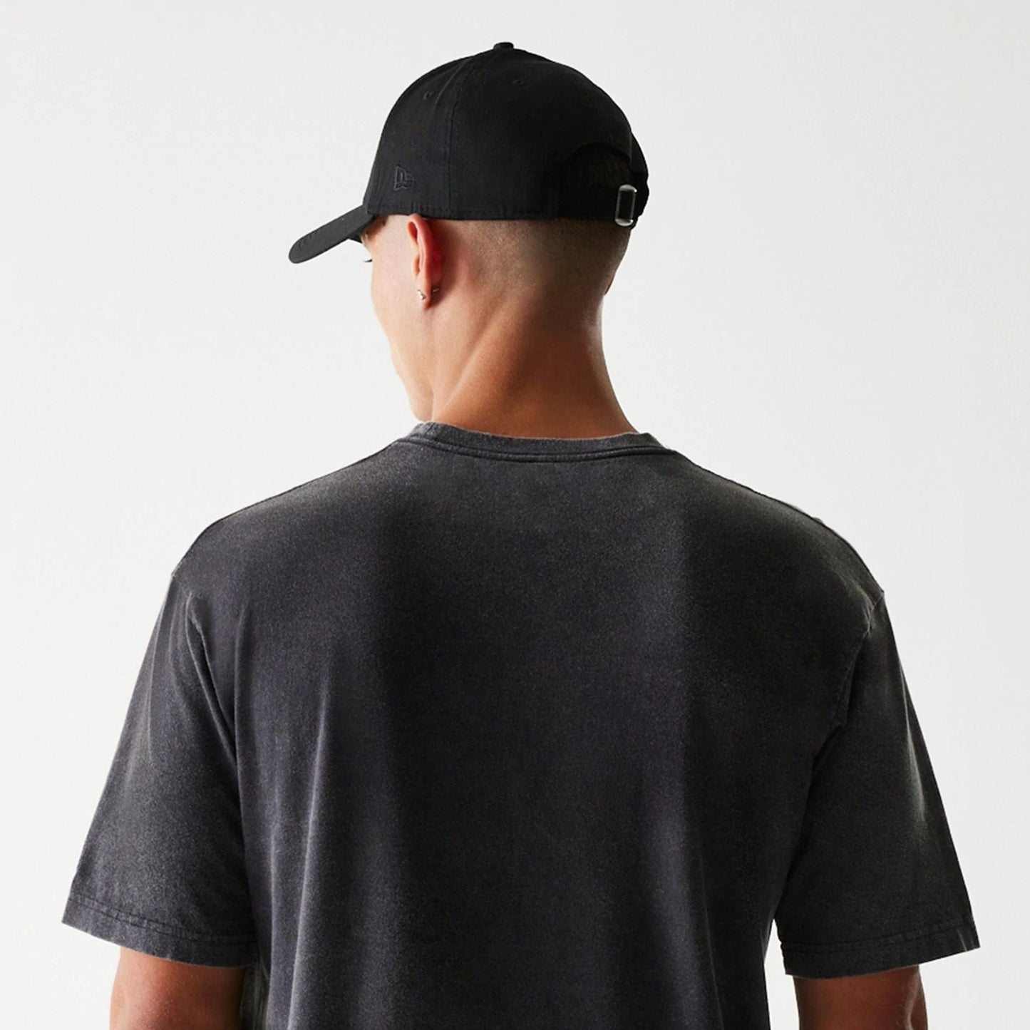 The Male model is wearing Detroit Lions NFL Sport Night Black T-Shirt 5