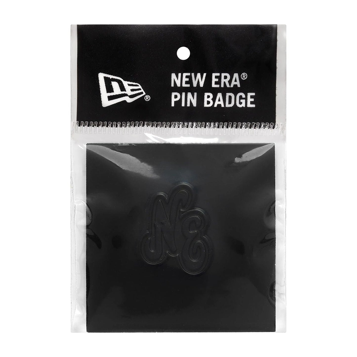 This is a New Era Script Heritage Connect Black Pin Badge 3