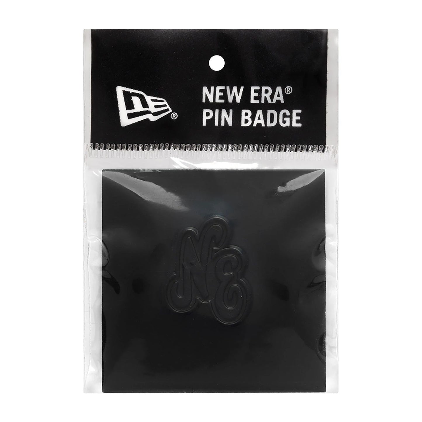 This is a New Era Script Heritage Connect Black Pin Badge 3