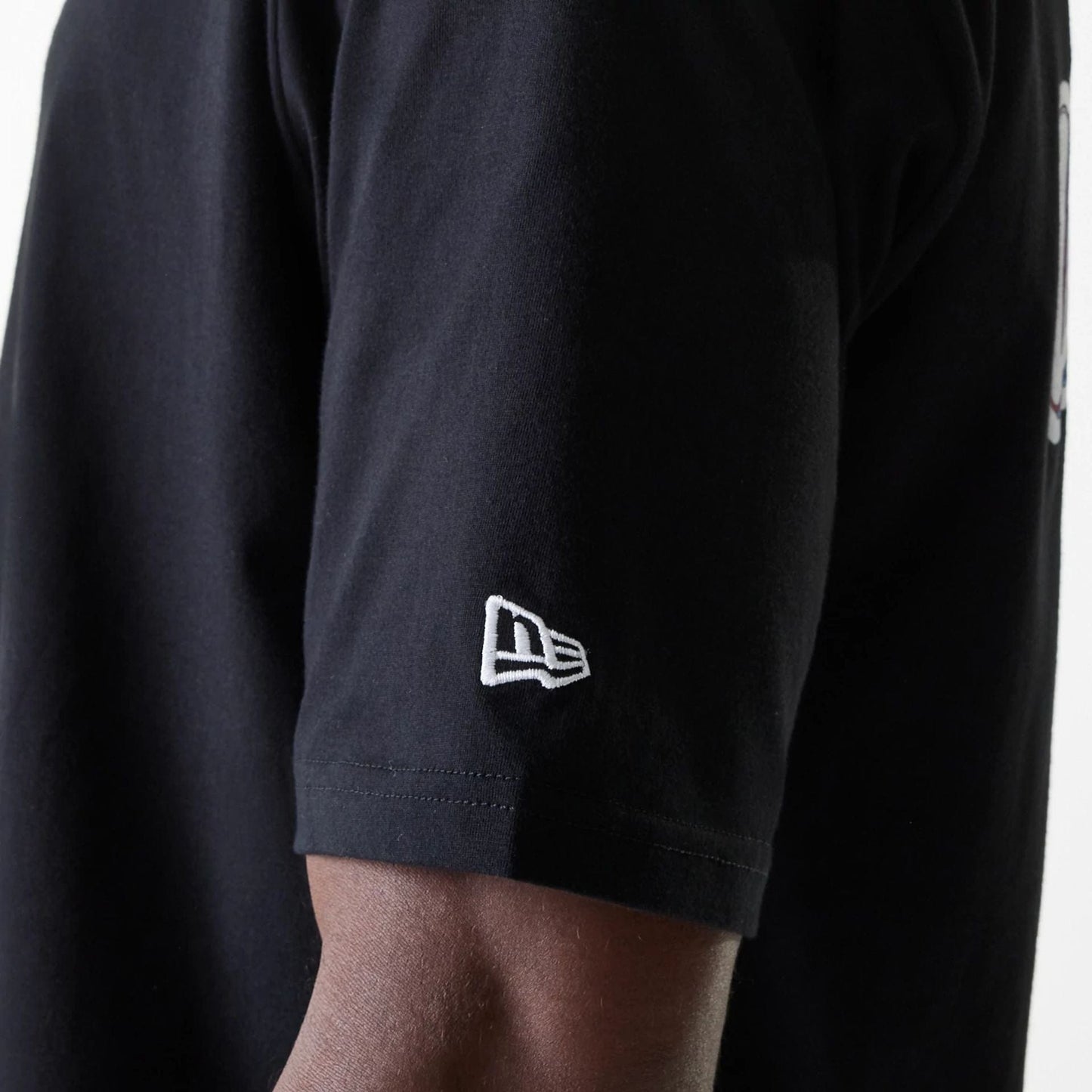 The Male model is wearing LA Dodgers MLB World Series Black Oversized T-Shirt 7