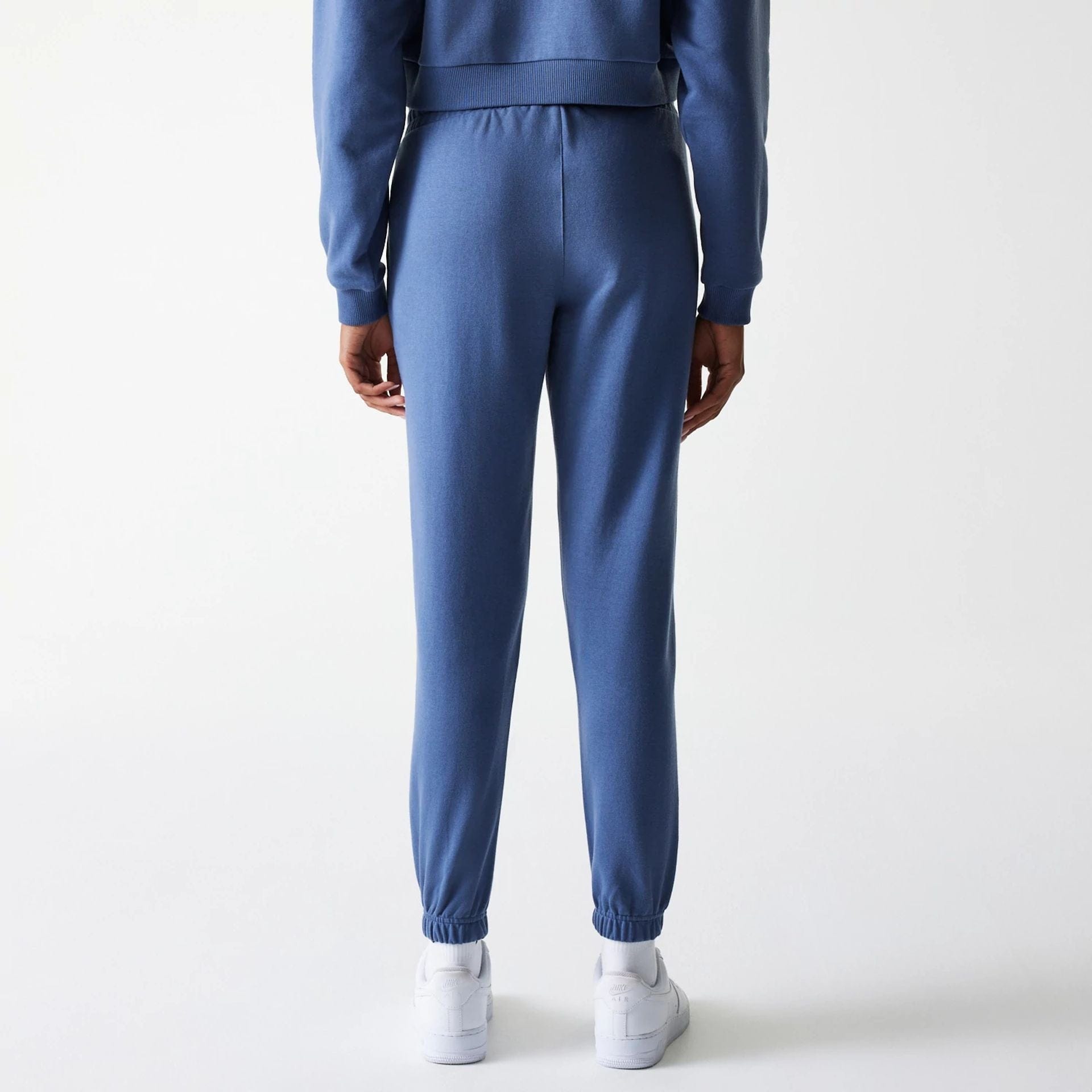 The Female model is wearing LA Dodgers Womens MLB Midi League Essential Dark Blue Joggers 2