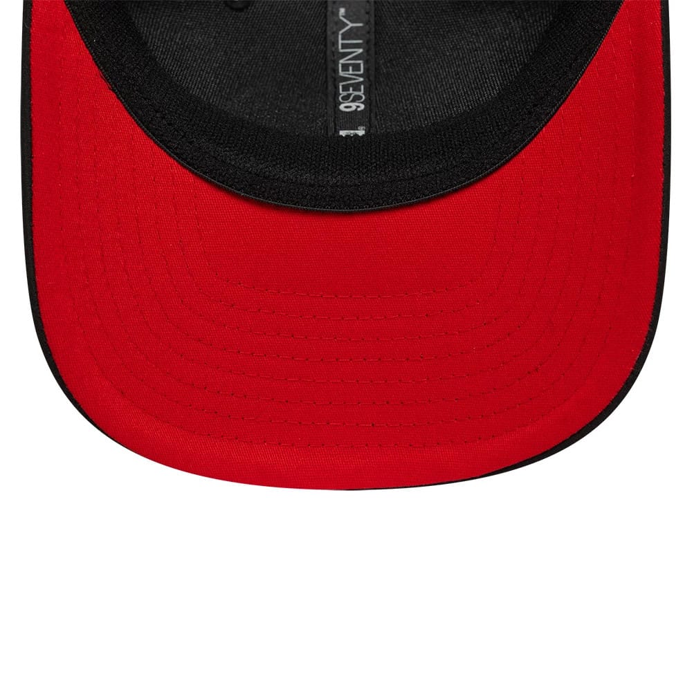 This is a Aprilia Patch Black 9SEVENTY Stretch Snap Adjustable Cap 2
