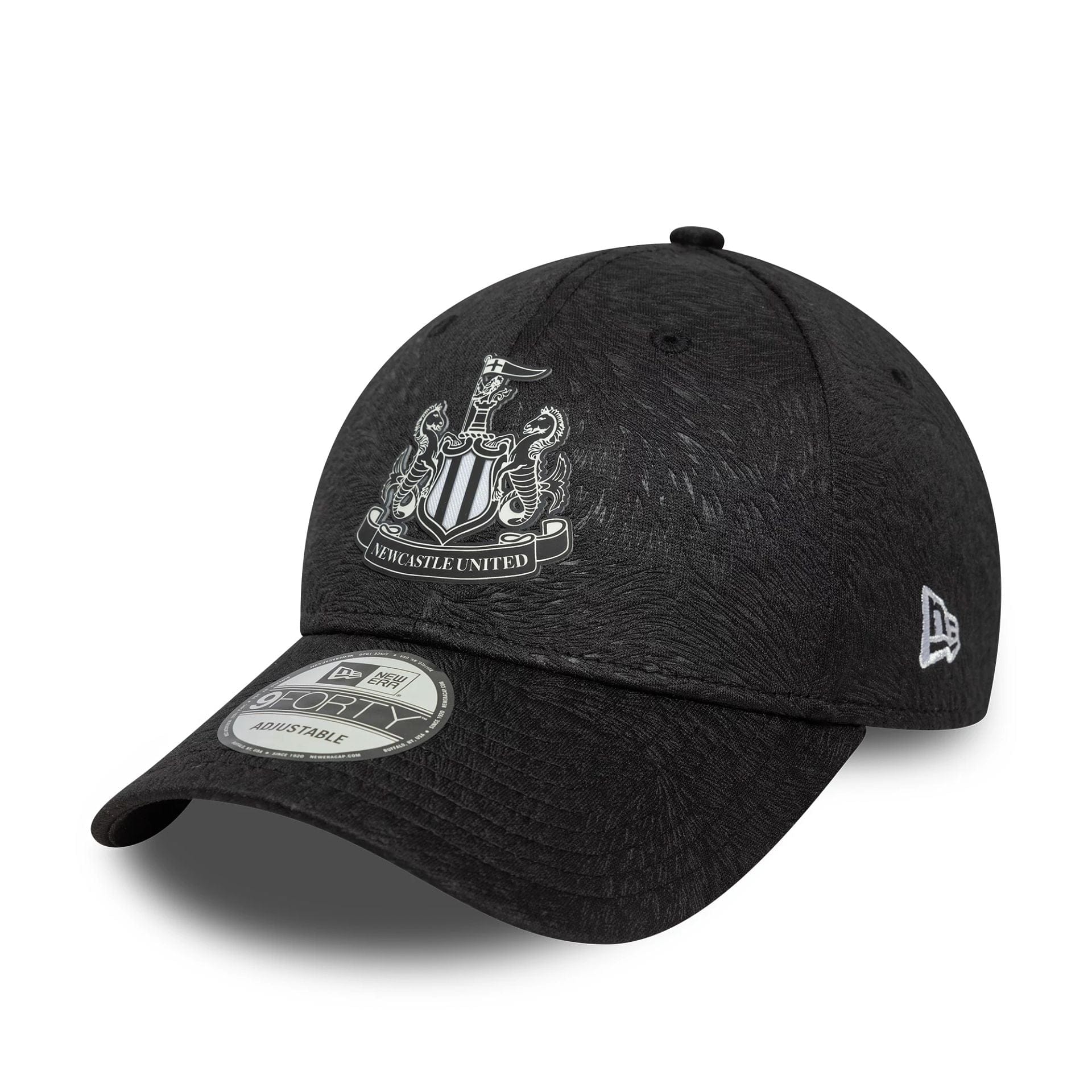 This is a Newcastle United FC Feather Black 9FORTY Adjustable Cap 1