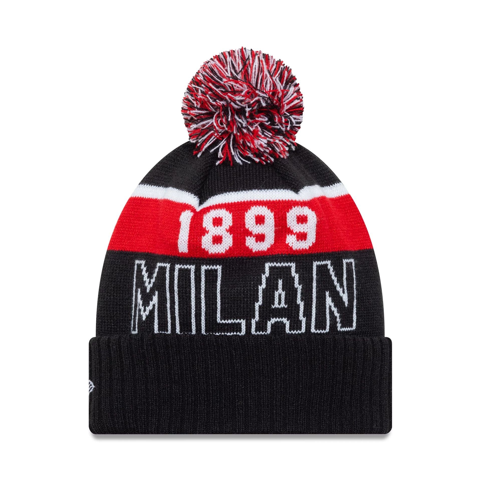 This is a AC Milan AC Milan Black Sport Knit Beanie Hat 2