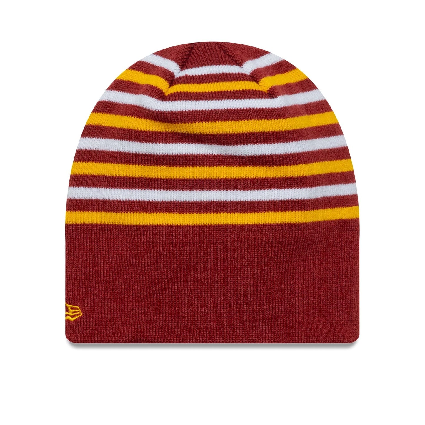 This is a AS Roma Stripe Dark Red Skull Knit Beanie Hat 2